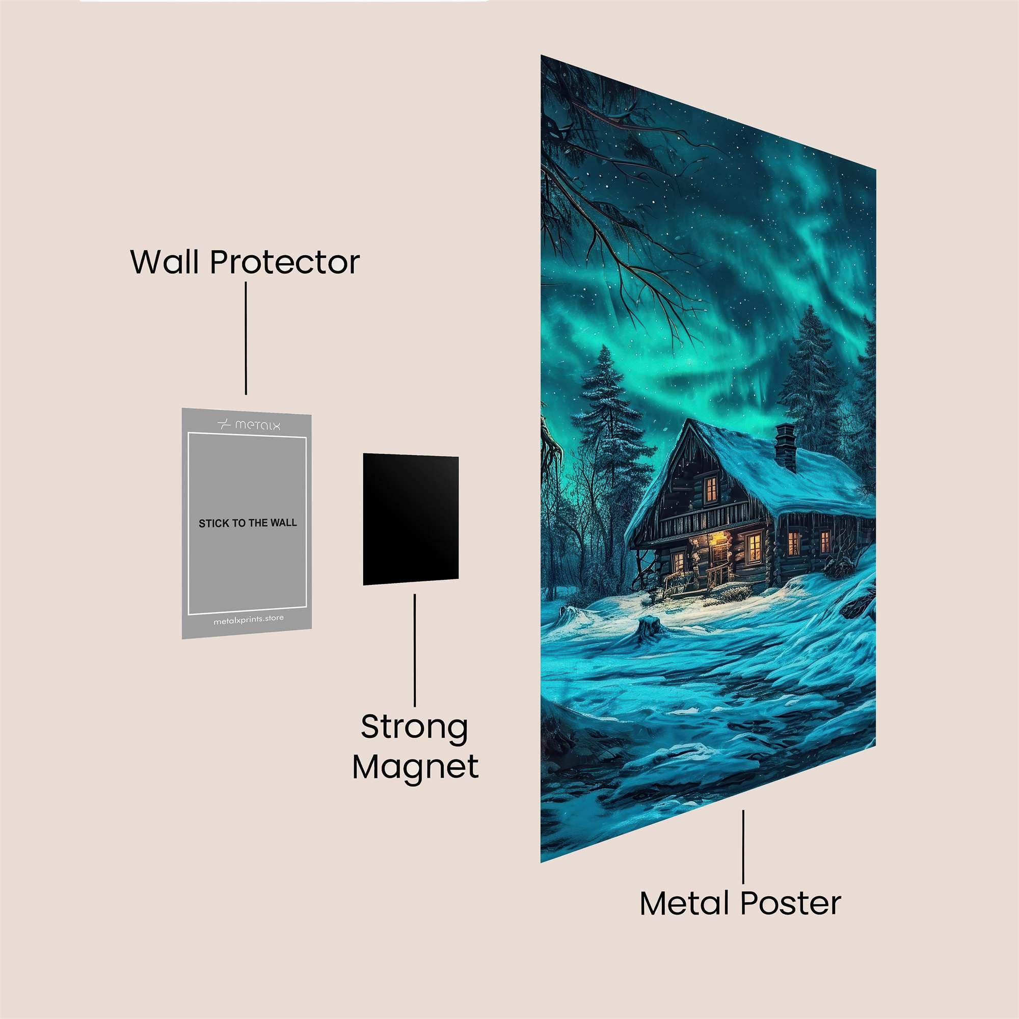 Aurora Tranquil Safe Wall Magnetic / M