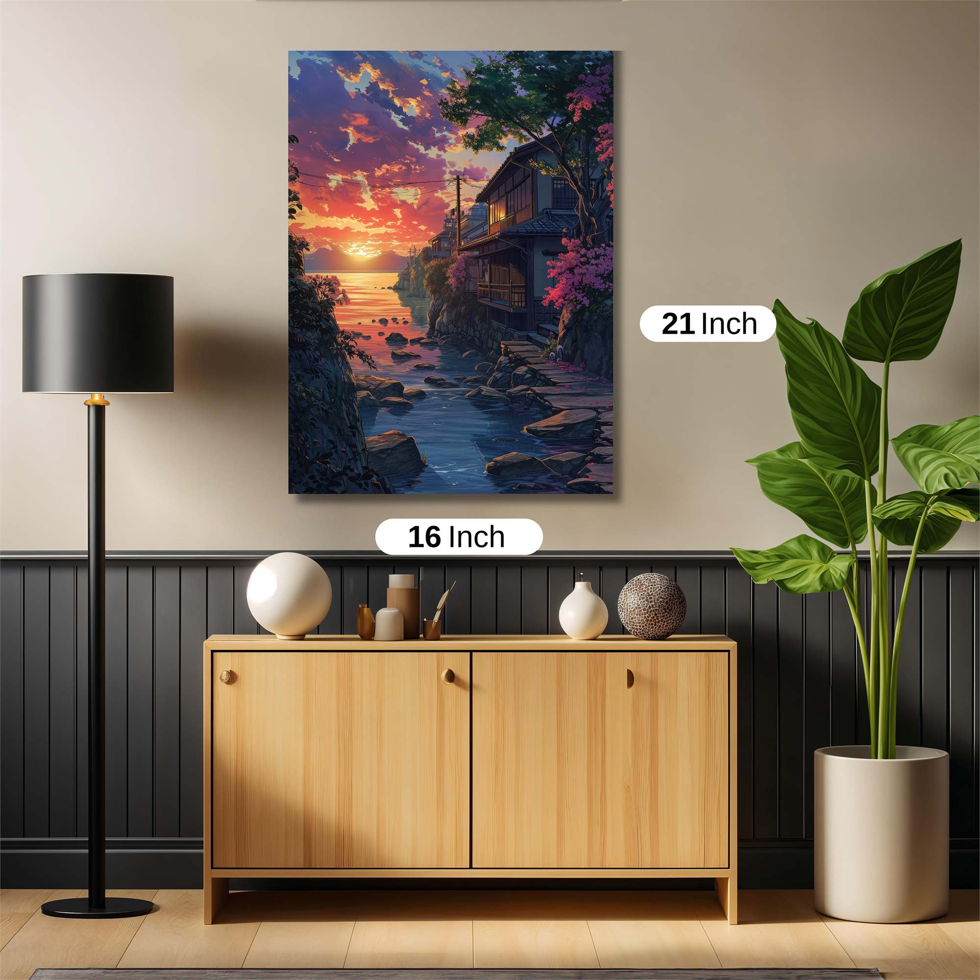 Sunset Serenity Safe Wall Magnetic / M