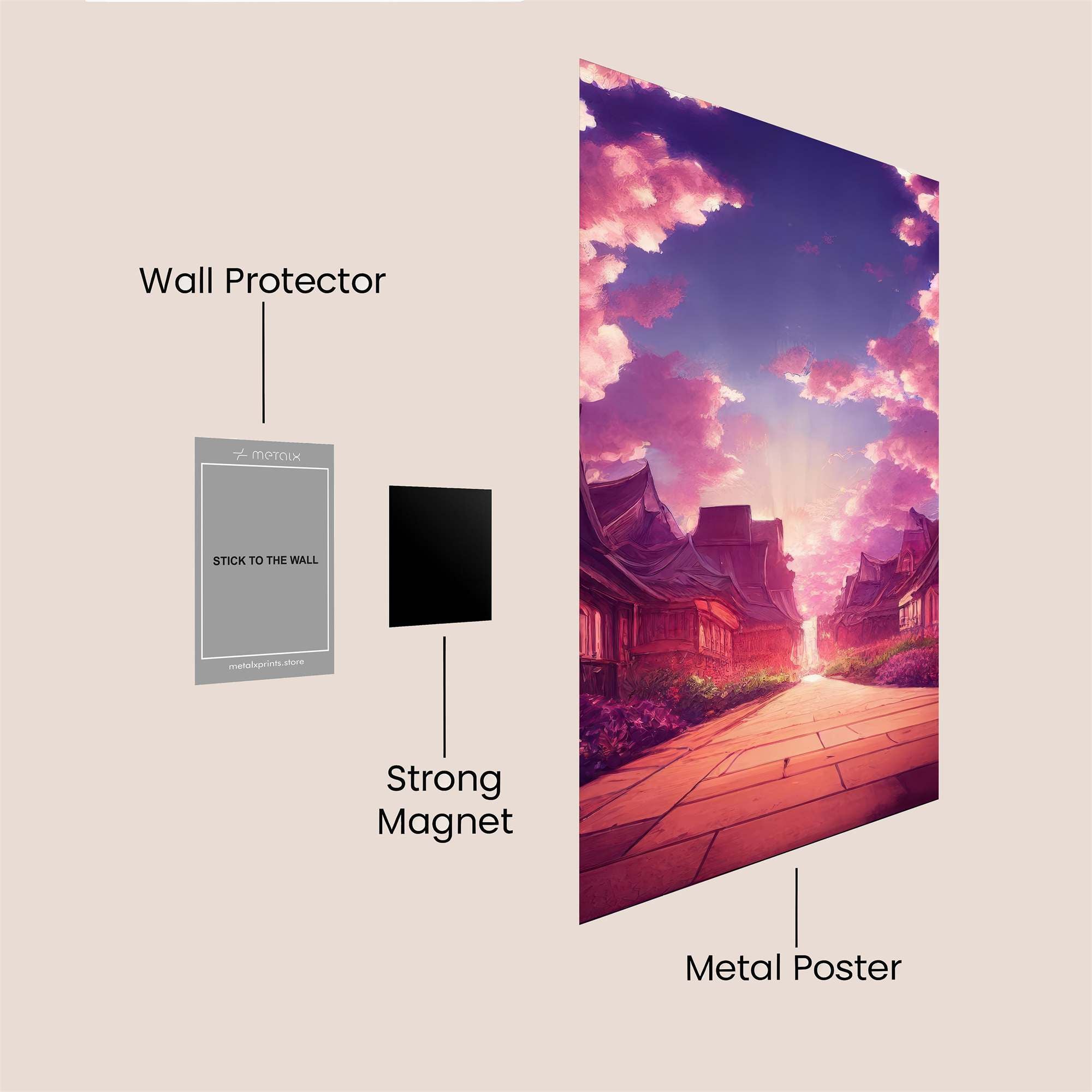 Sunset Serenity Safe Wall Magnetic / M