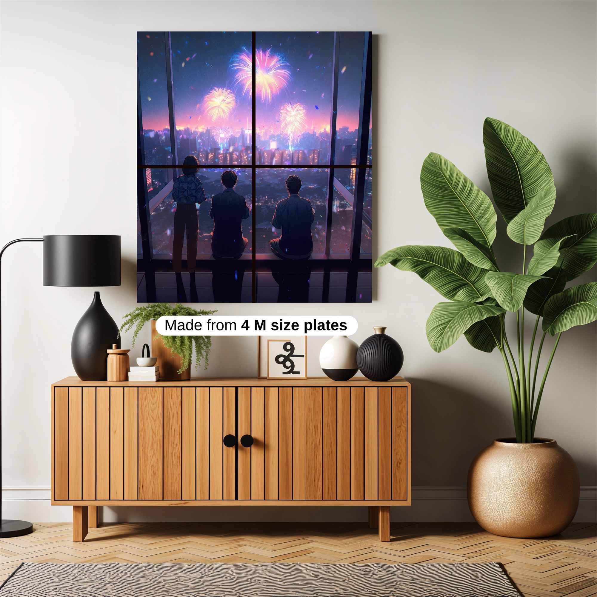 Cityscape Serenity Safe Wall Magnetic / M