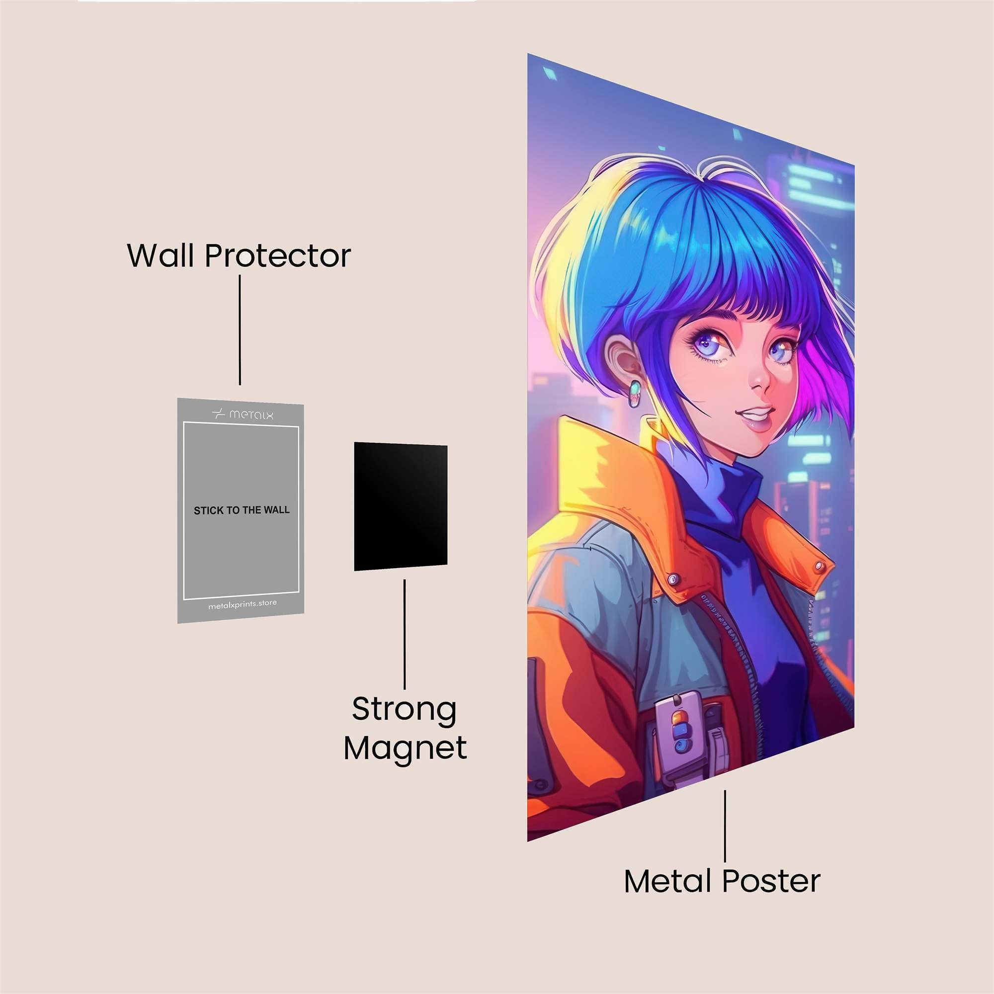 Neon Dreamer Safe Wall Magnetic / M