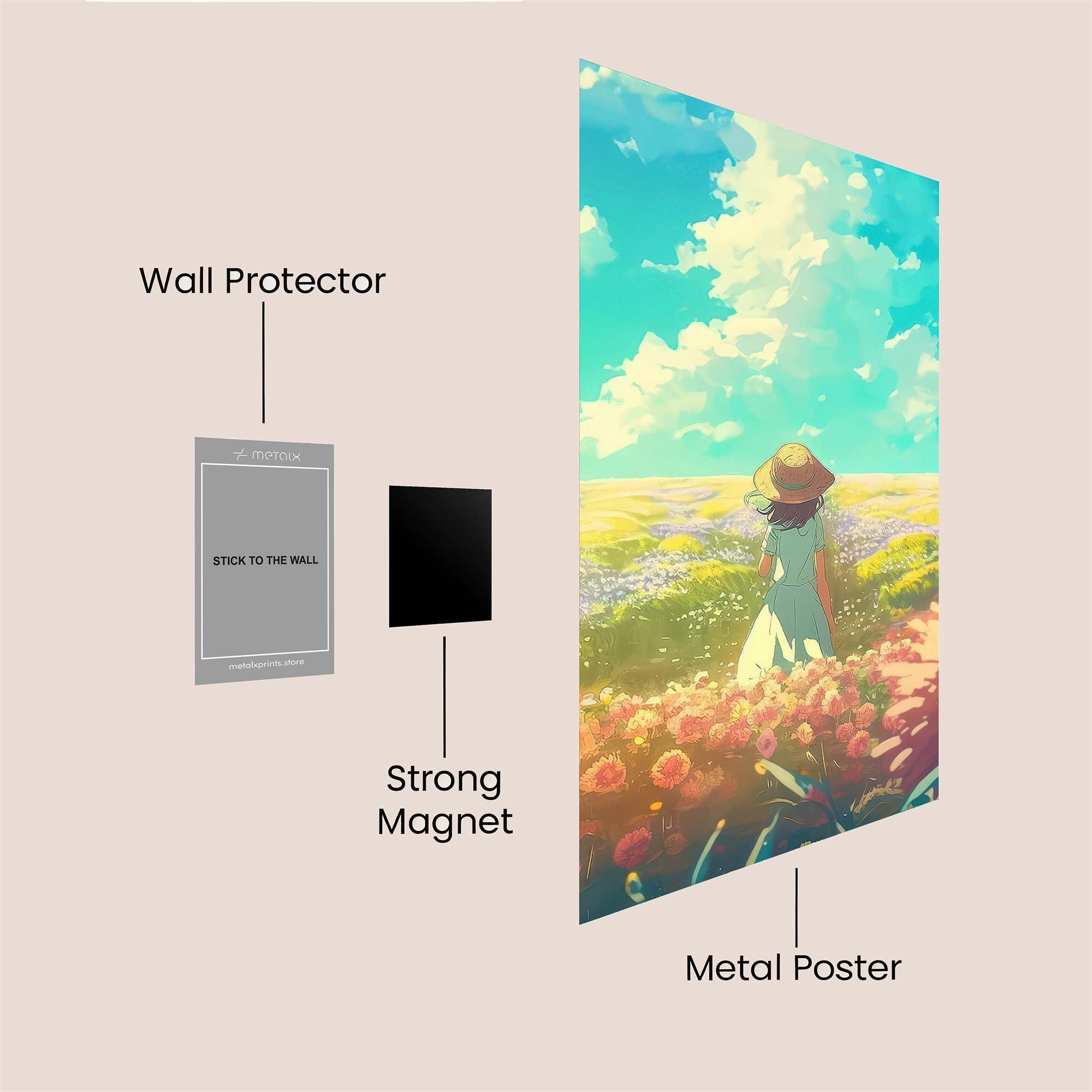 Meadow Serenity Safe Wall Magnetic / M