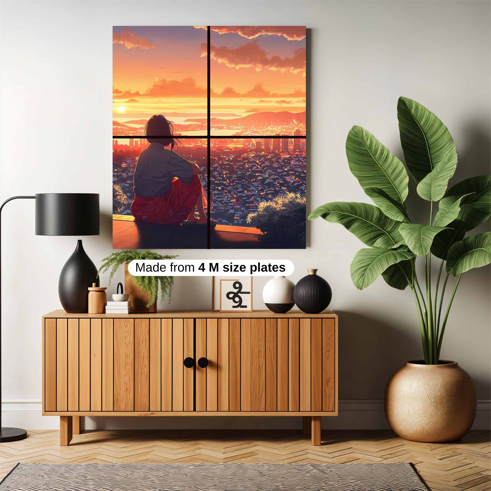 Sunset Serenity Safe Wall Magnetic / M