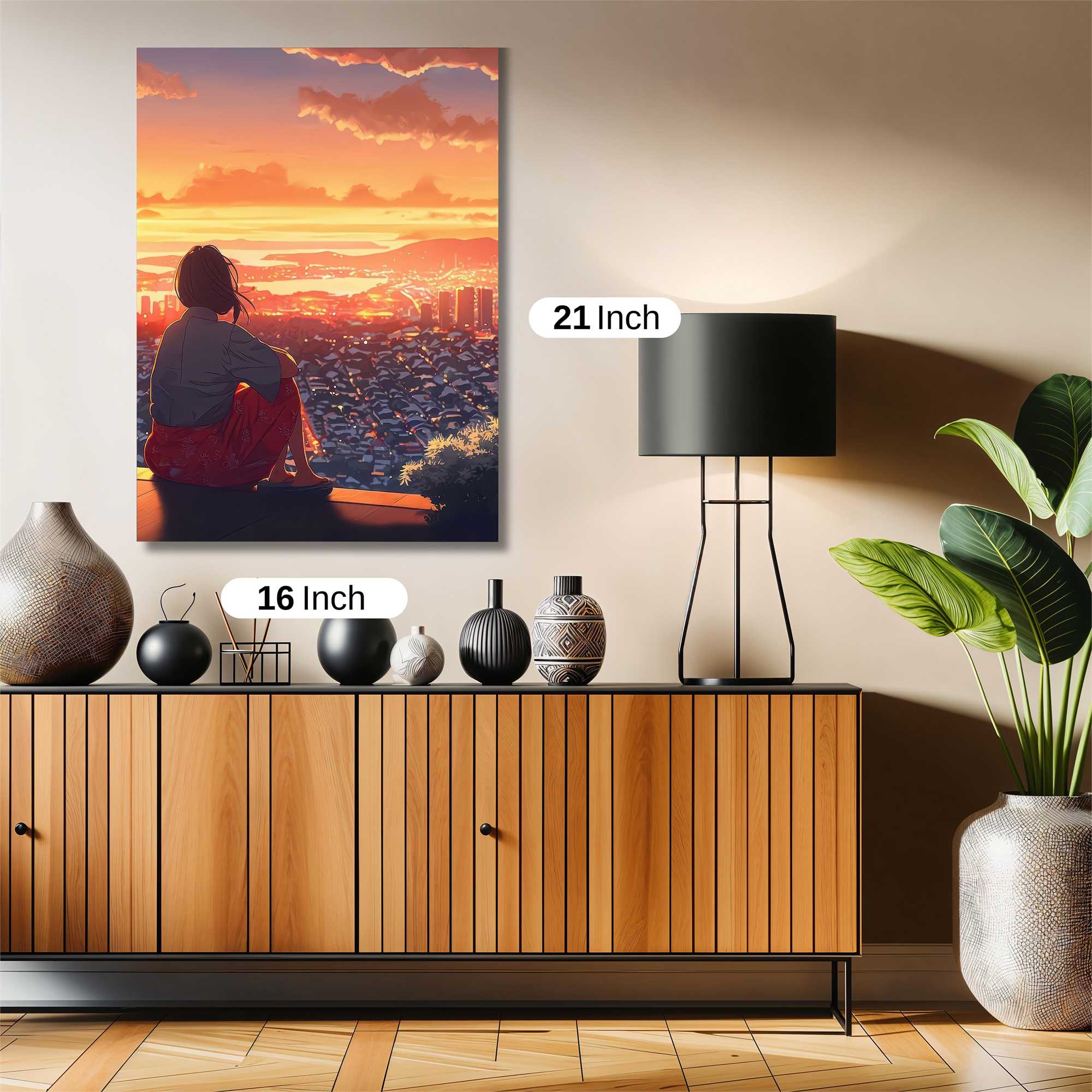 Sunset Serenity Safe Wall Magnetic / M