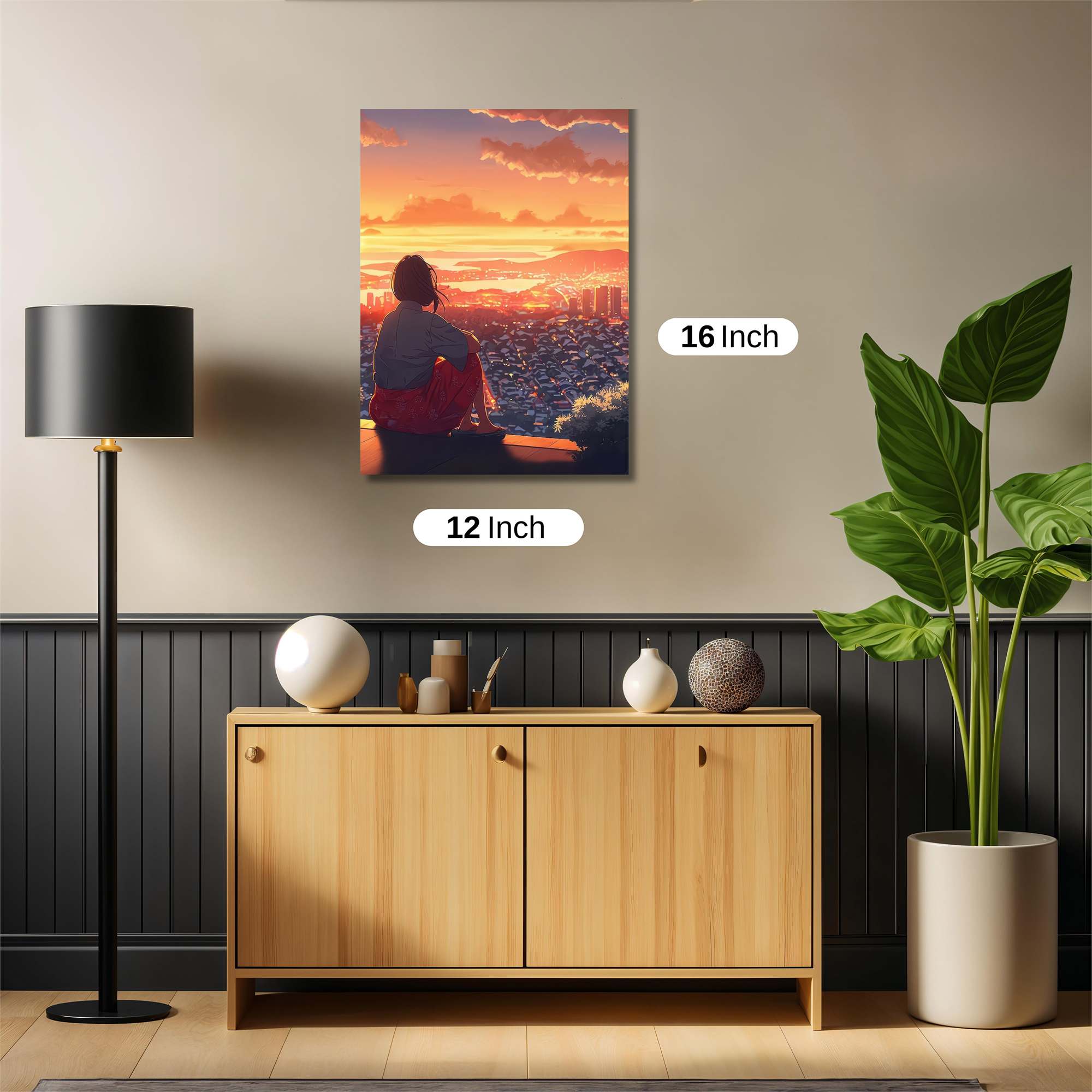 Sunset Serenity Safe Wall Magnetic / M