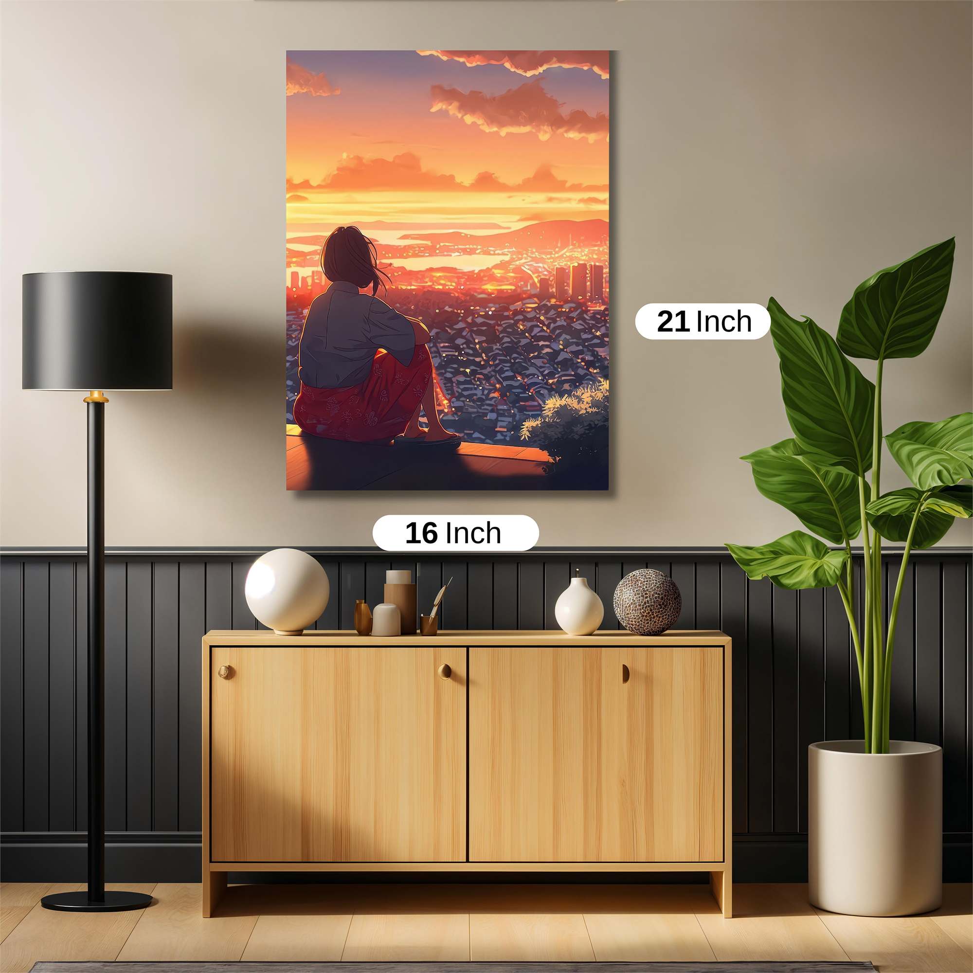 Sunset Serenity Safe Wall Magnetic / M