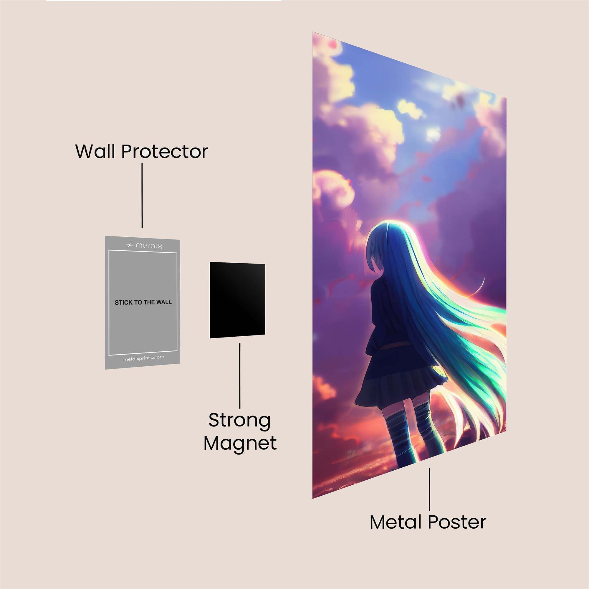 Hatsune Serenity Safe Wall Magnetic / M