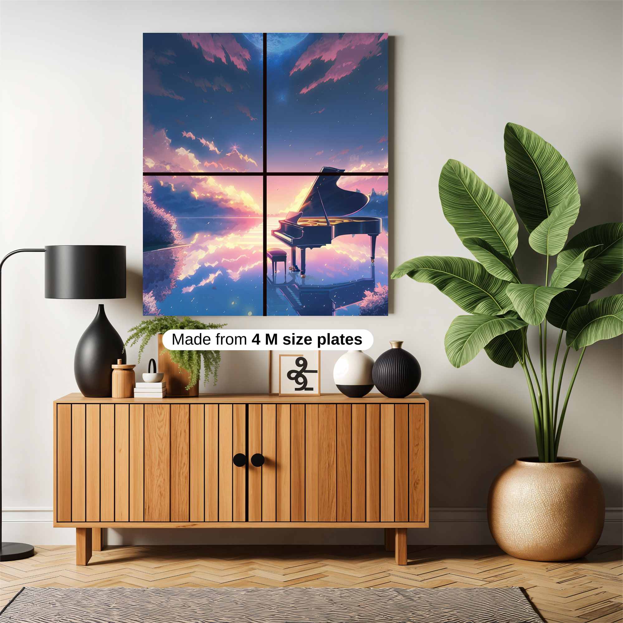 Piano Serenity Safe Wall Magnetic / M