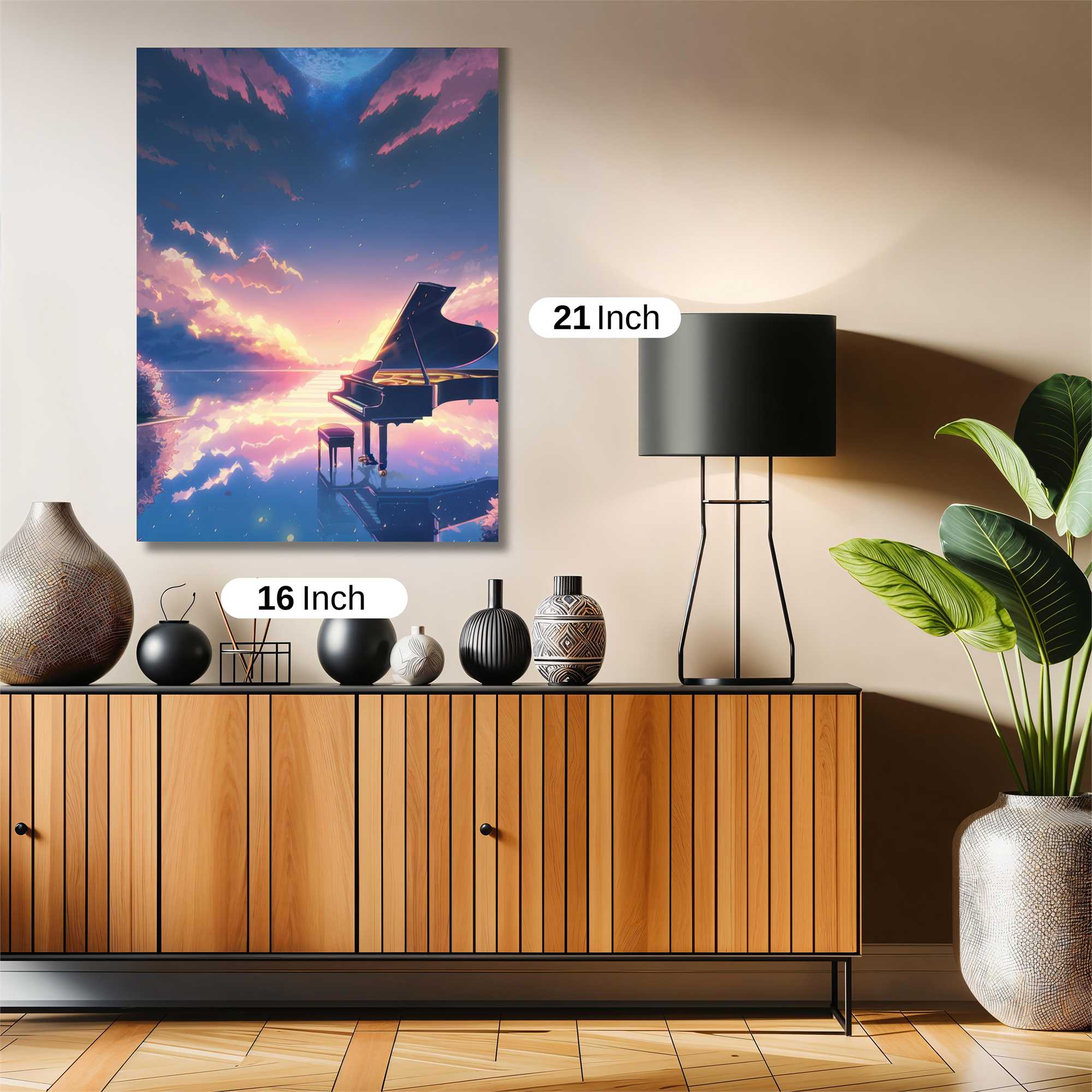 Piano Serenity Safe Wall Magnetic / M