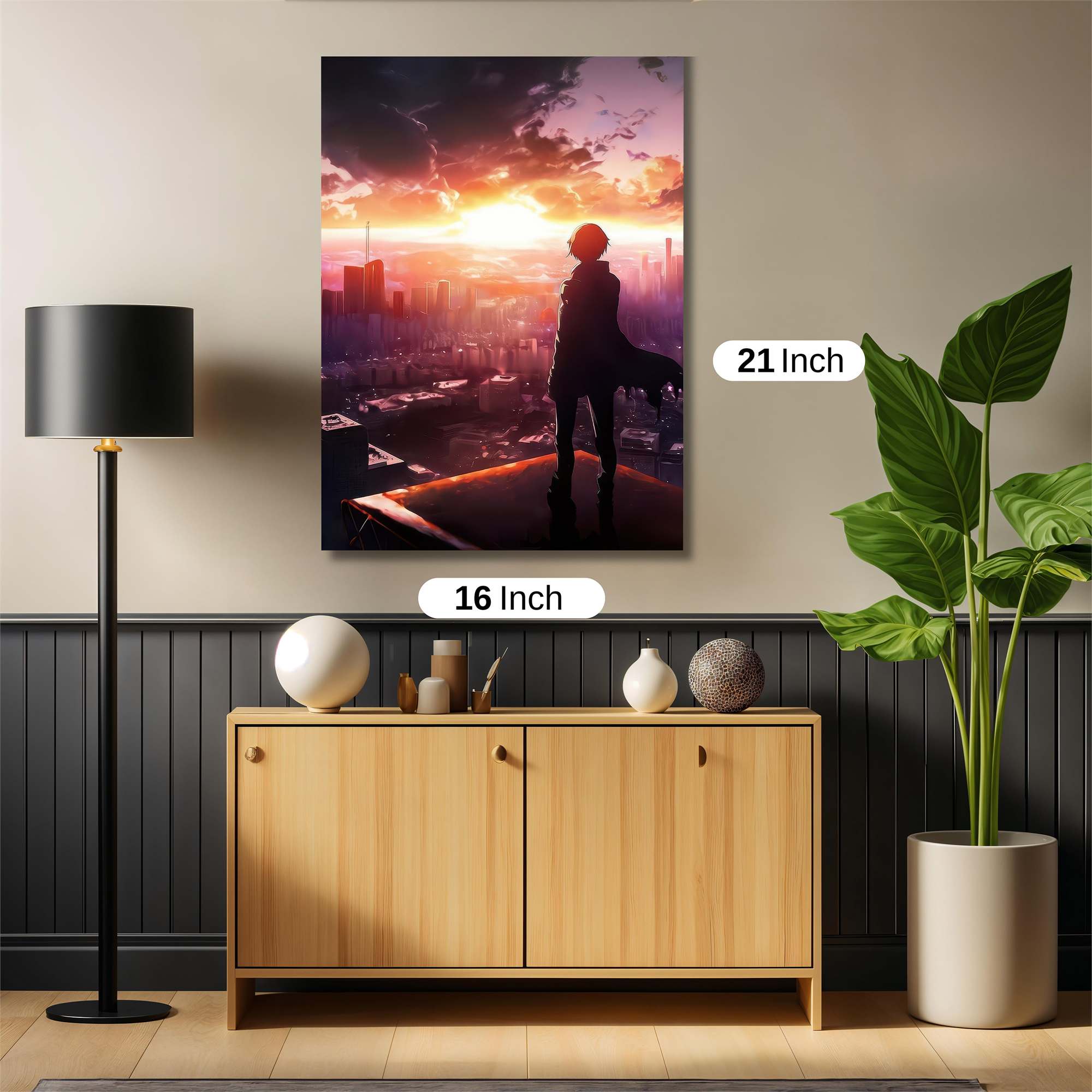 Sunset Solitude Safe Wall Magnetic / M