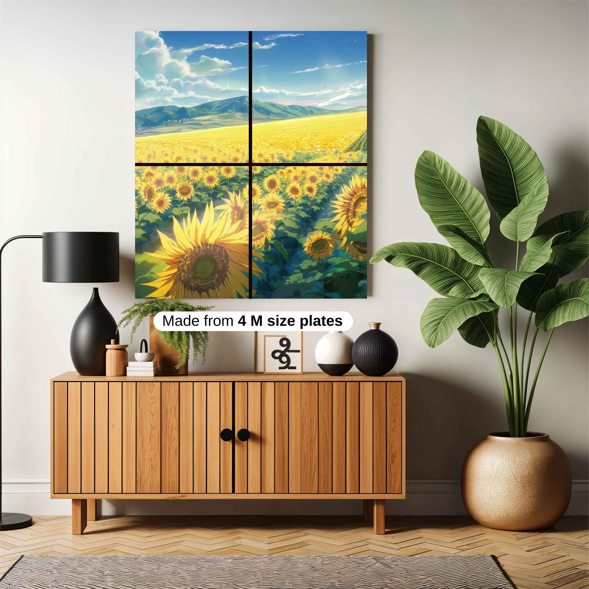 Sunflower Serenity Safe Wall Magnetic / M