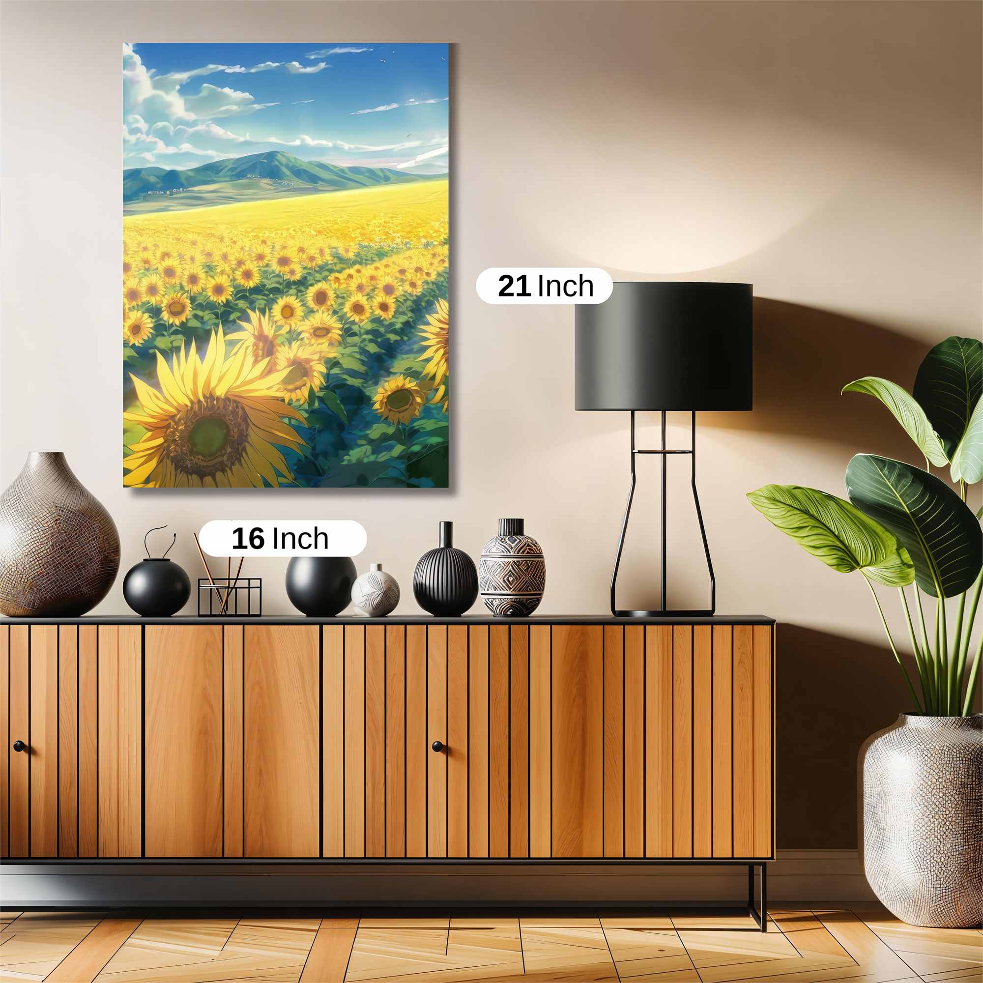 Sunflower Serenity Safe Wall Magnetic / M