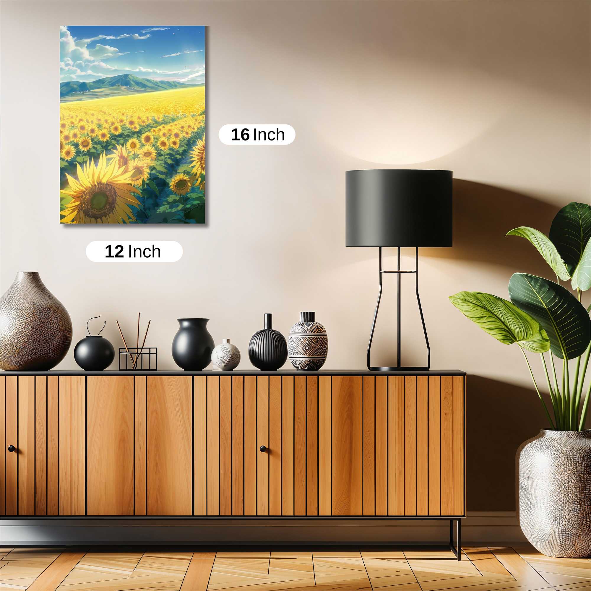 Sunflower Serenity Safe Wall Magnetic / M