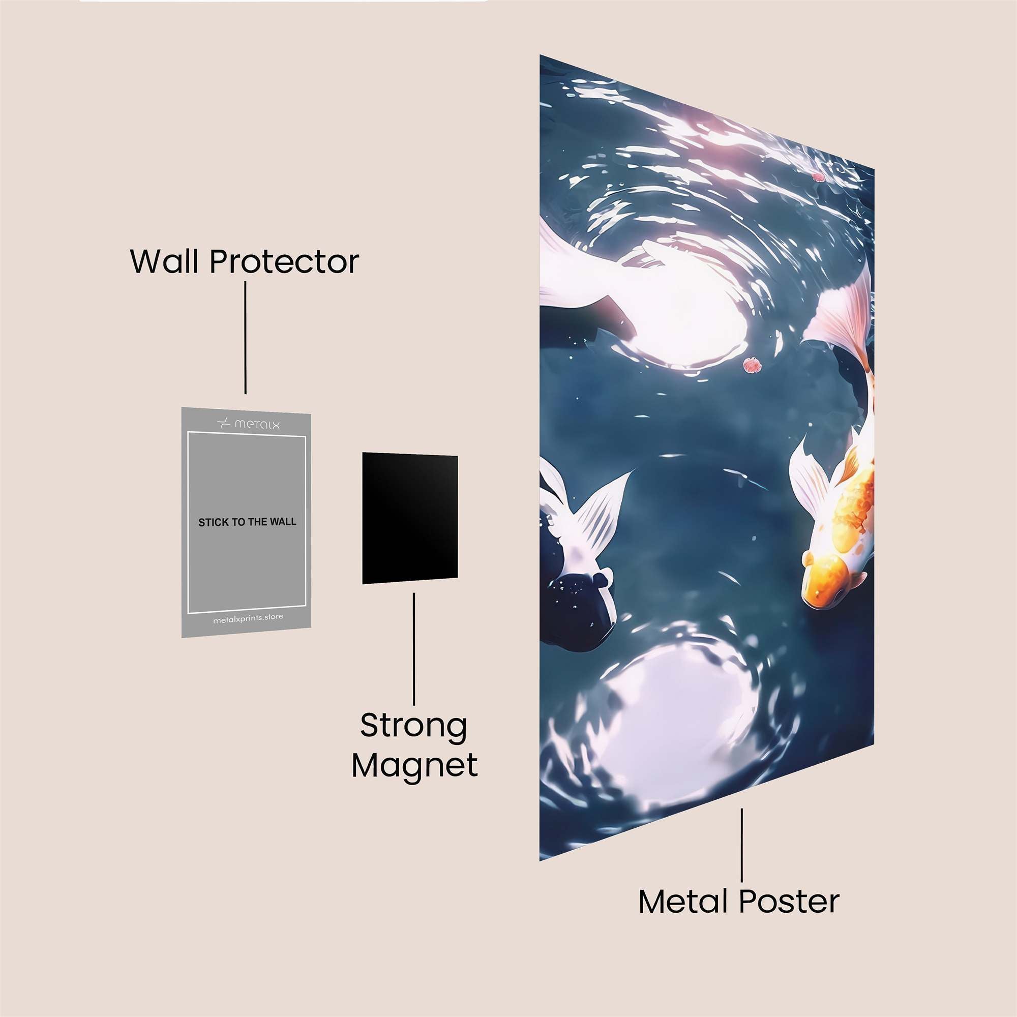 Koi Harmony Safe Wall Magnetic / M