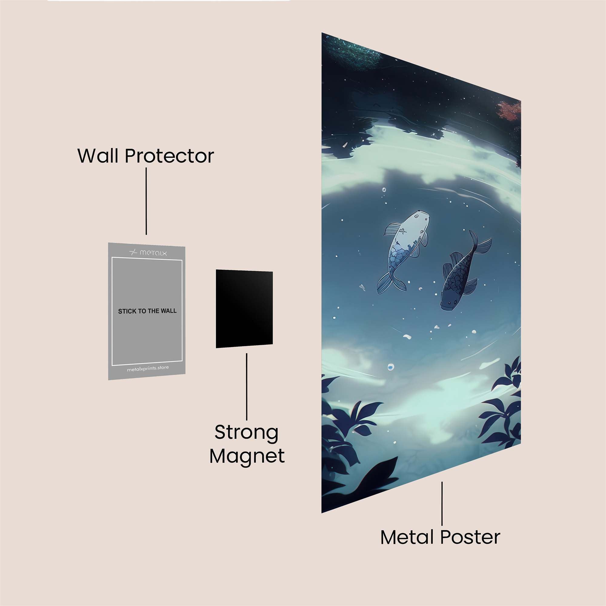 Koi Serenity Safe Wall Magnetic / M