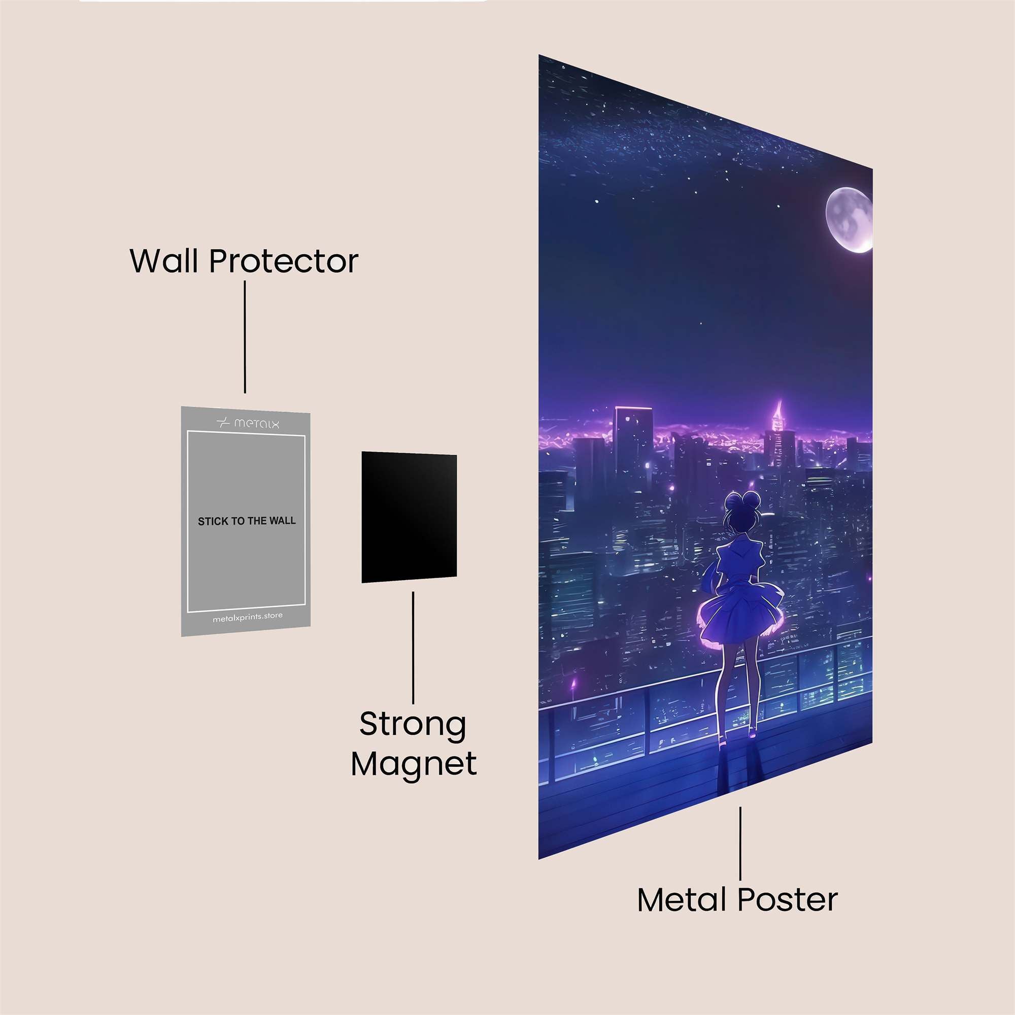 Moonlit Serenity Safe Wall Magnetic / M