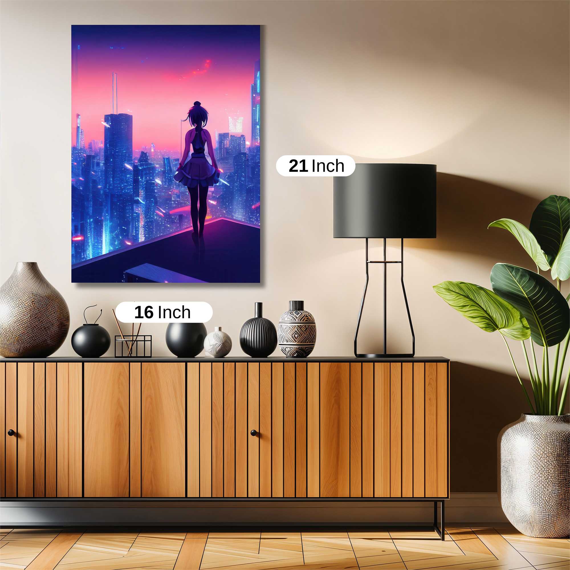 Neon Serenity Safe Wall Magnetic / M