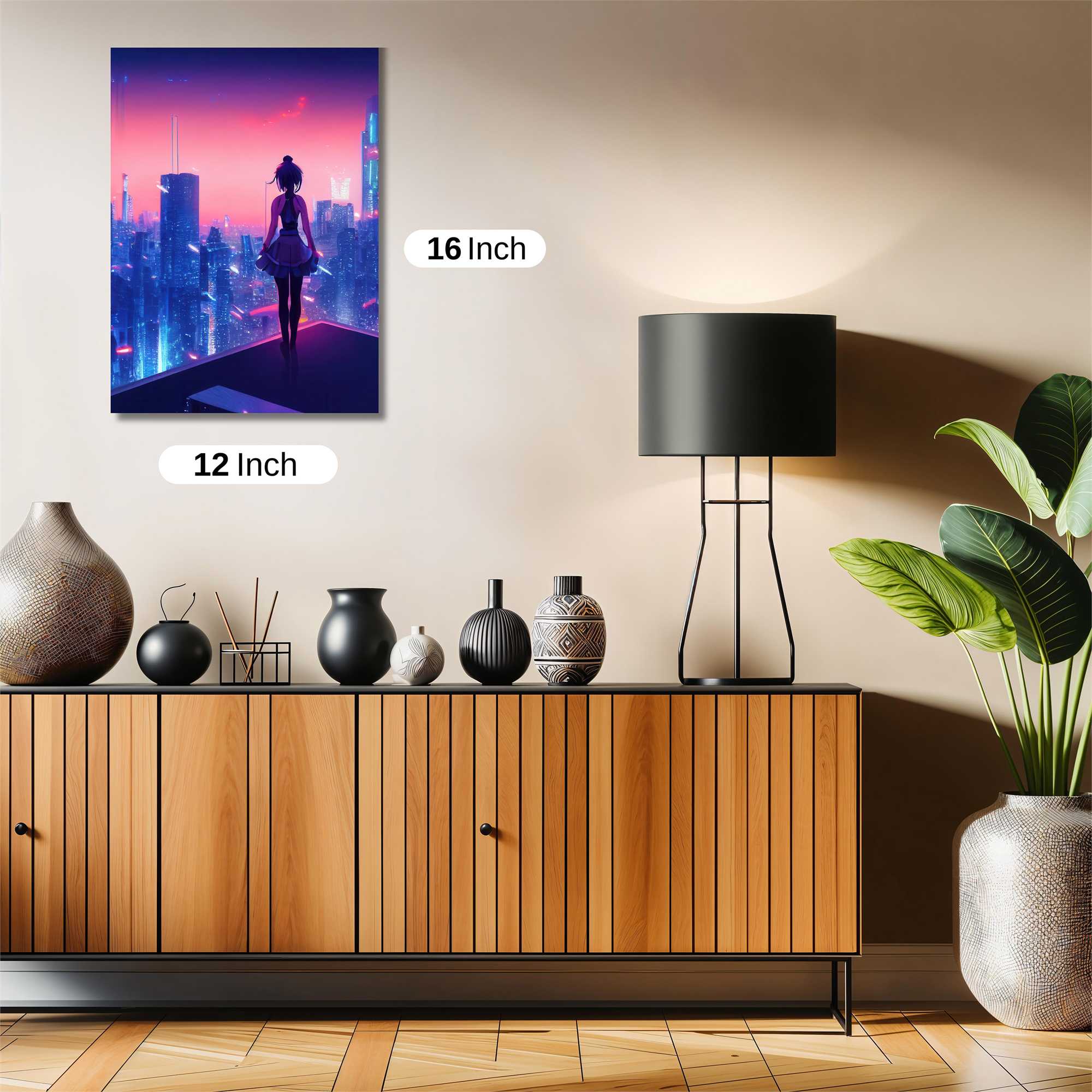 Neon Serenity Safe Wall Magnetic / M