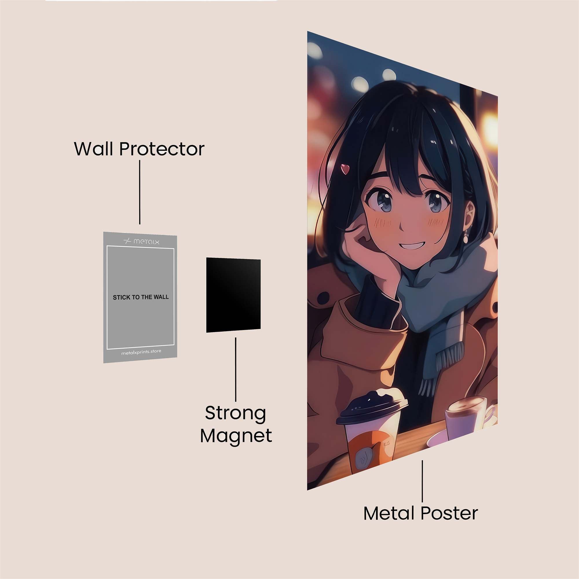 Cafe Serenity Safe Wall Magnetic / M