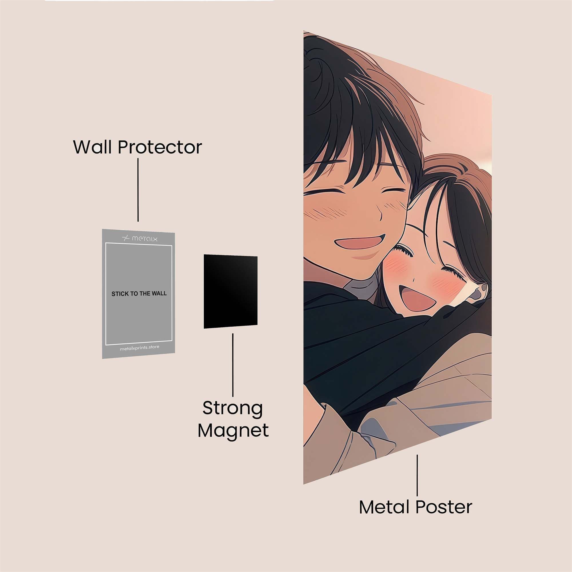 Love Embrace Safe Wall Magnetic / M