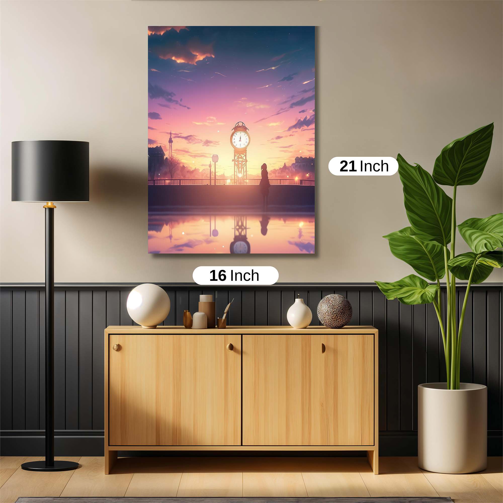 Clock Serenity Safe Wall Magnetic / M