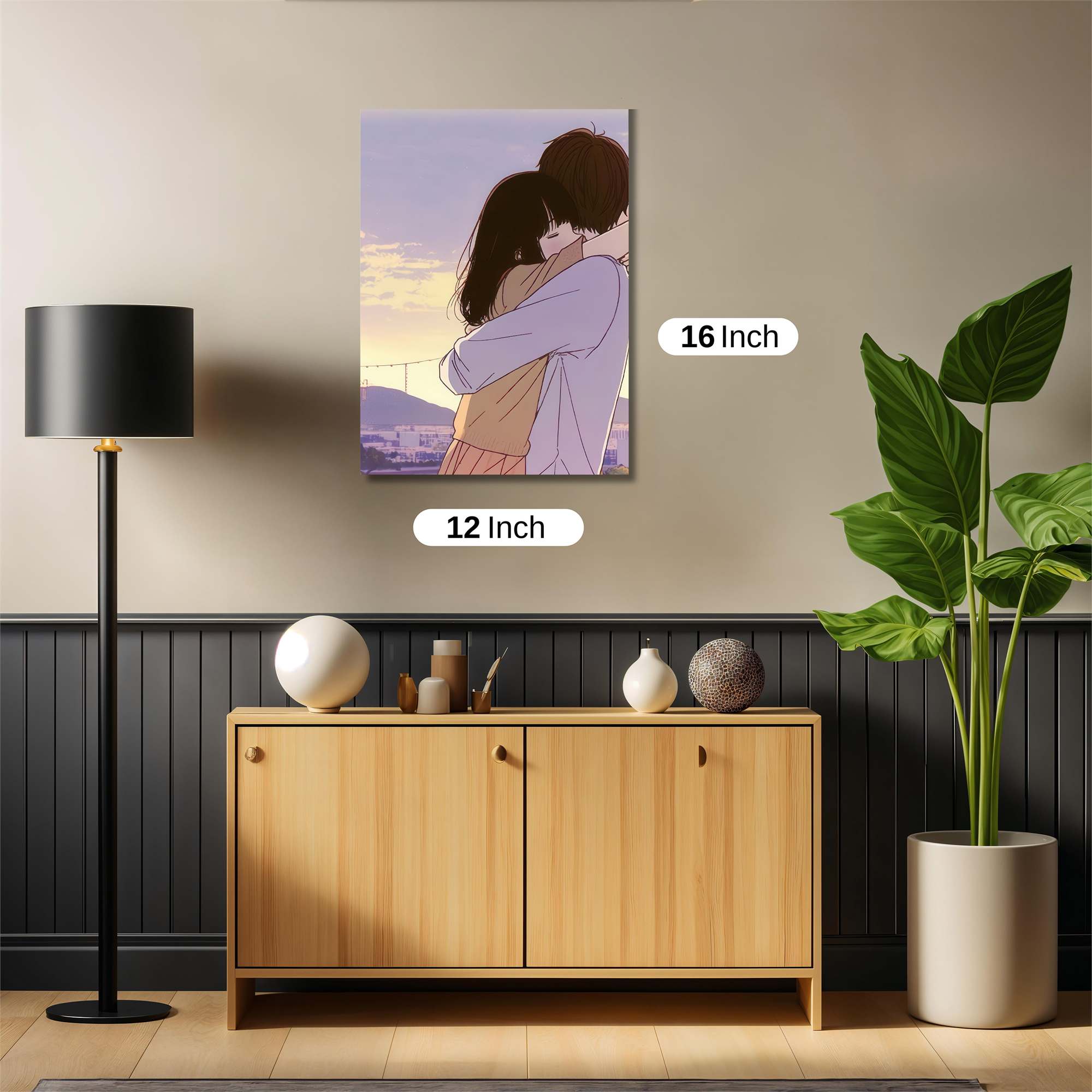 Sunset Embrace Safe Wall Magnetic / M