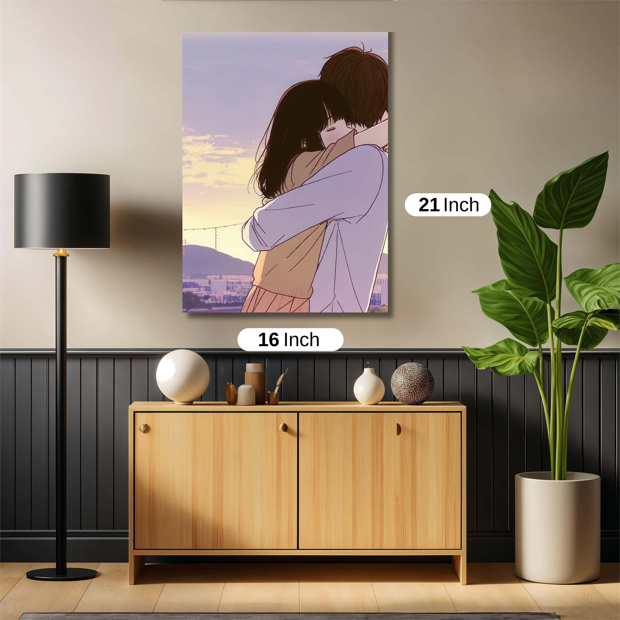 Sunset Embrace Safe Wall Magnetic / M