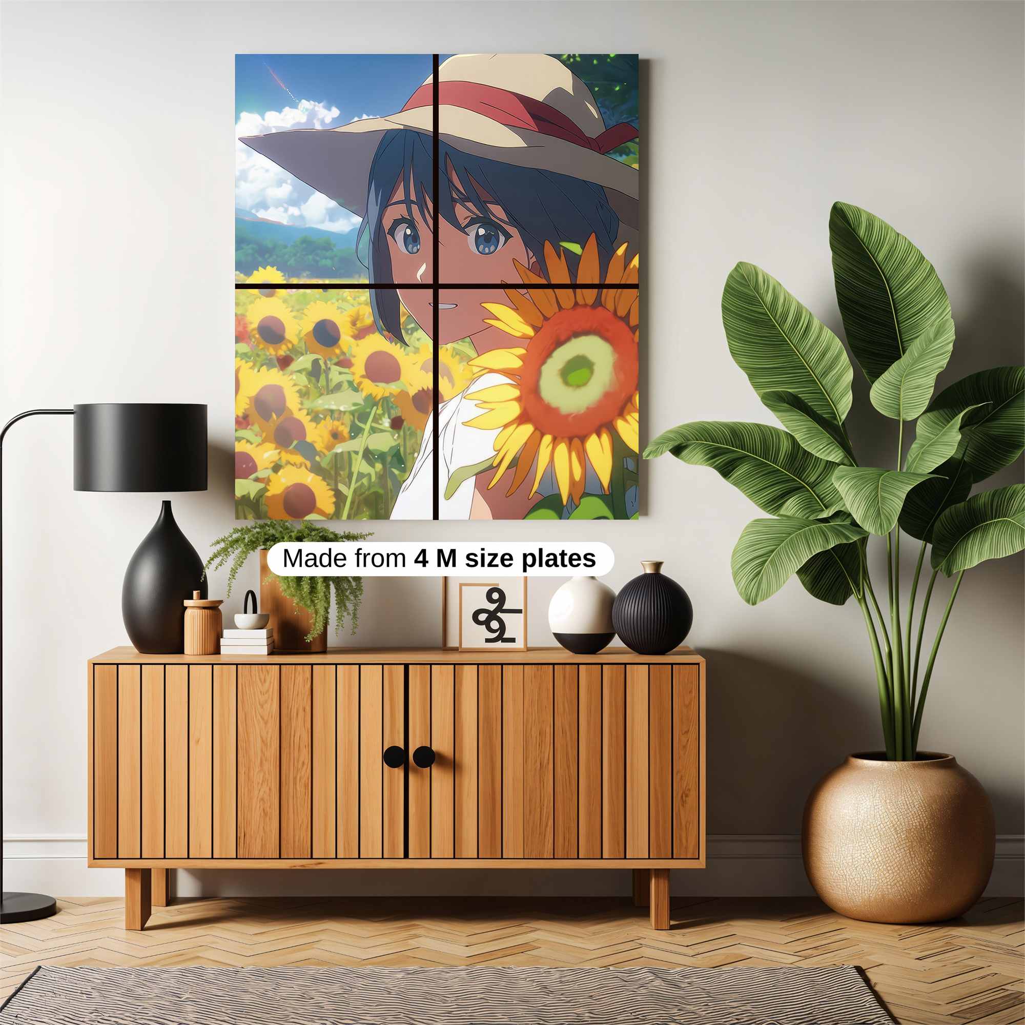 Sunflower Serenity Safe Wall Magnetic / M