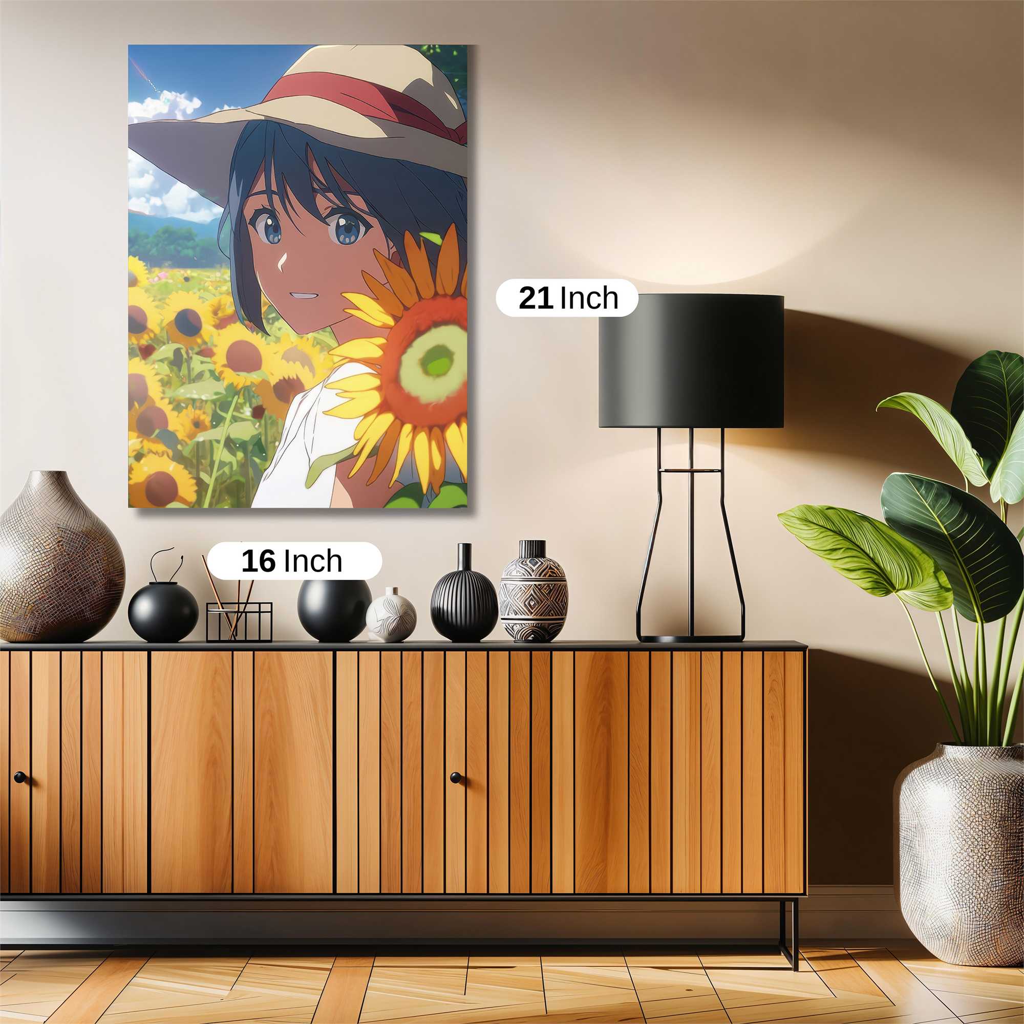 Sunflower Serenity Safe Wall Magnetic / M