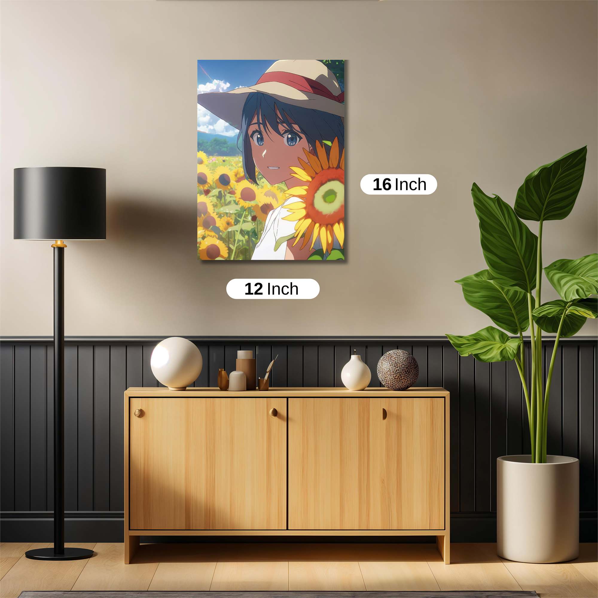 Sunflower Serenity Safe Wall Magnetic / M