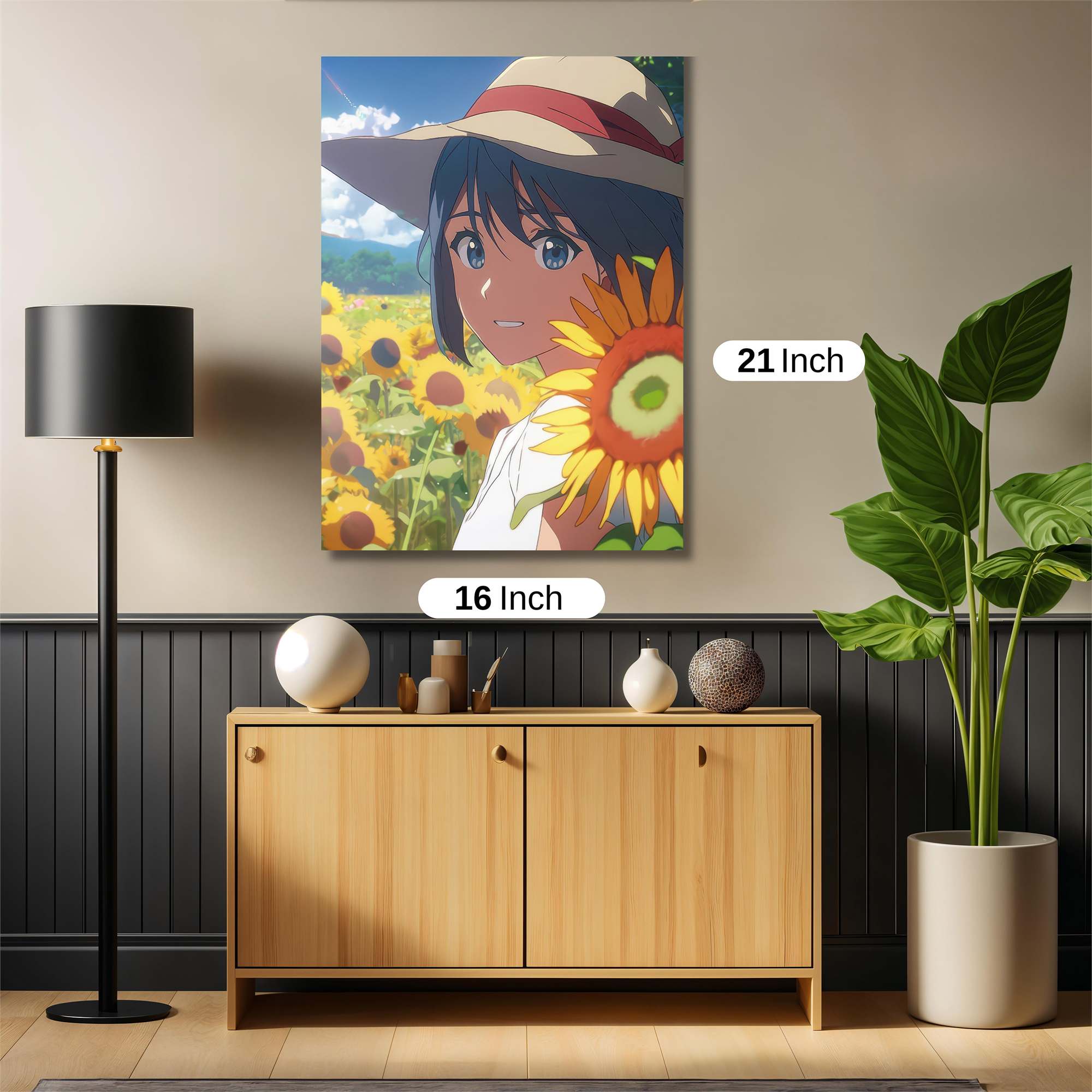 Sunflower Serenity Safe Wall Magnetic / M