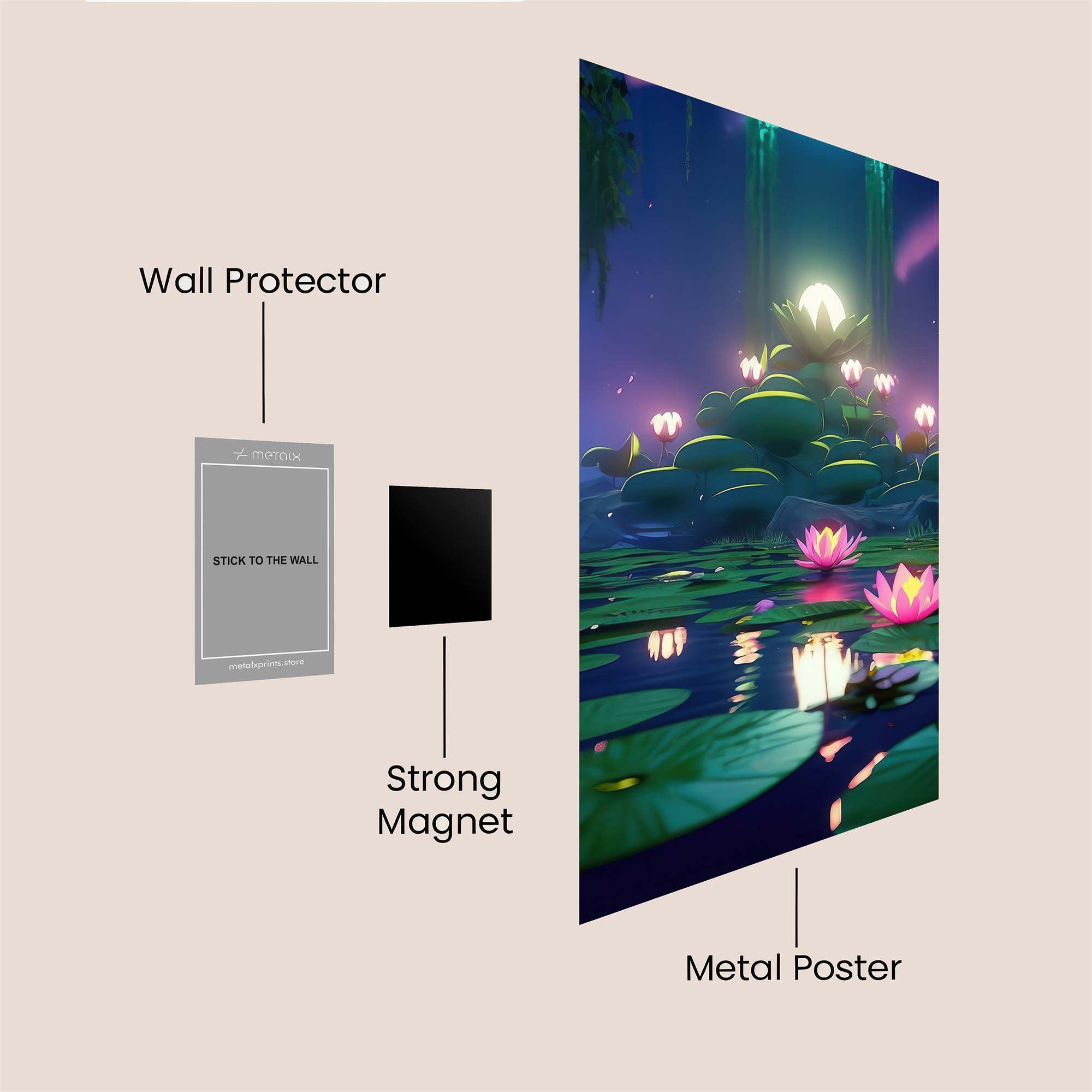 Lotus Serenity Safe Wall Magnetic / M