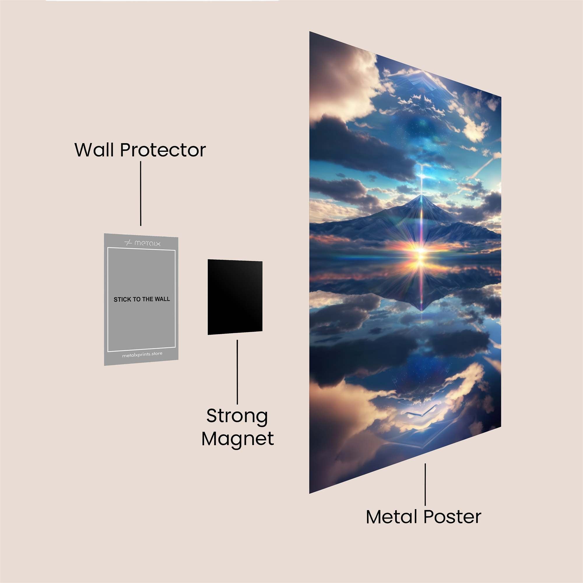 Mountain Serenity Safe Wall Magnetic / M