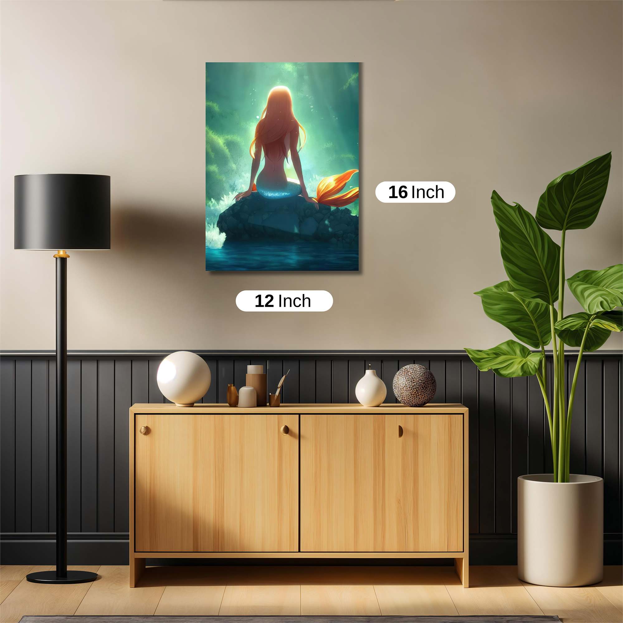 Mermaid Serenity Safe Wall Magnetic / M