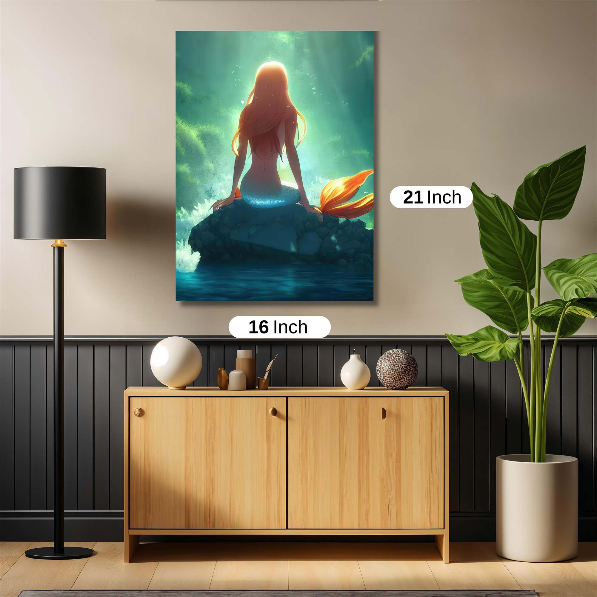 Mermaid Serenity Safe Wall Magnetic / M