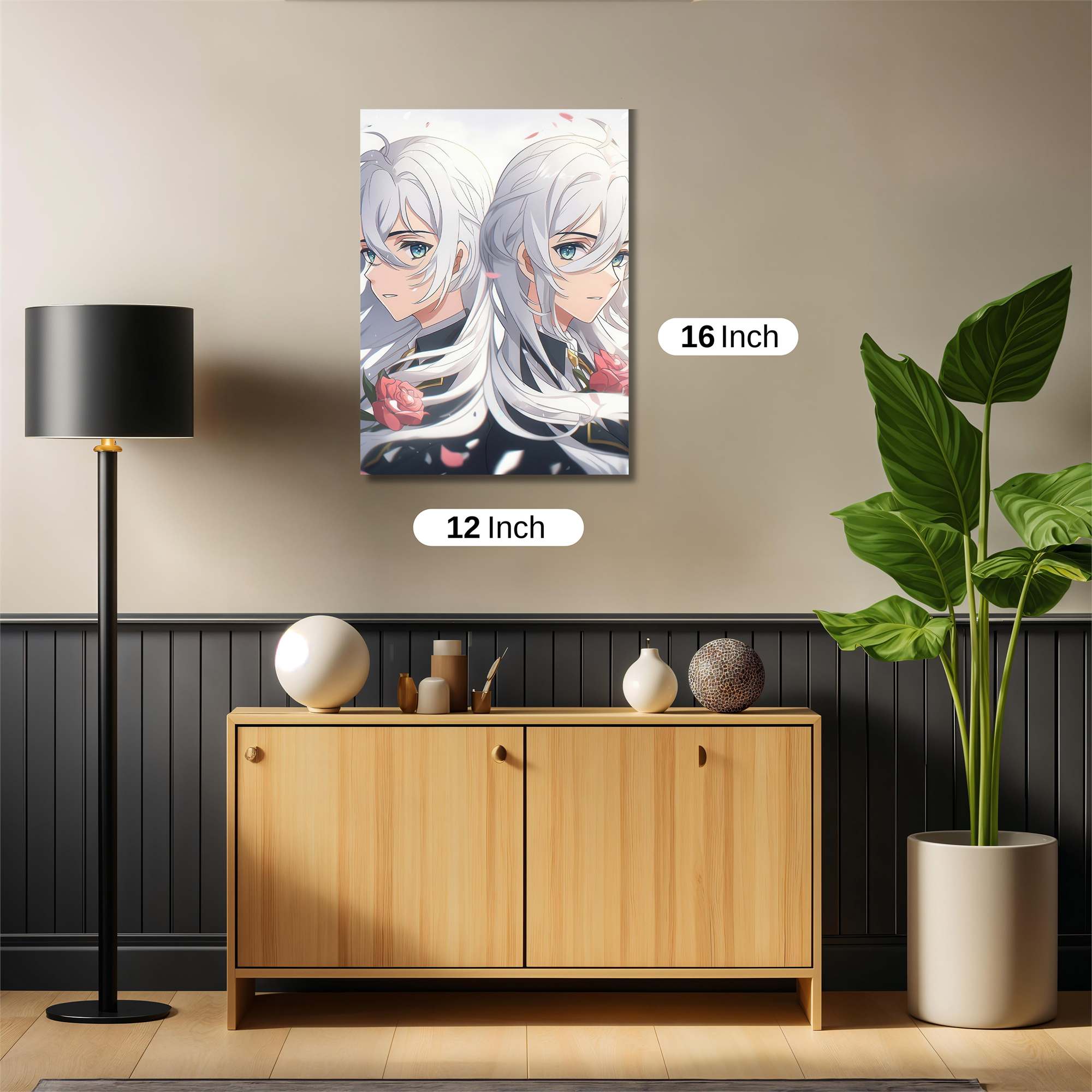 Silver Serenity Safe Wall Magnetic / M