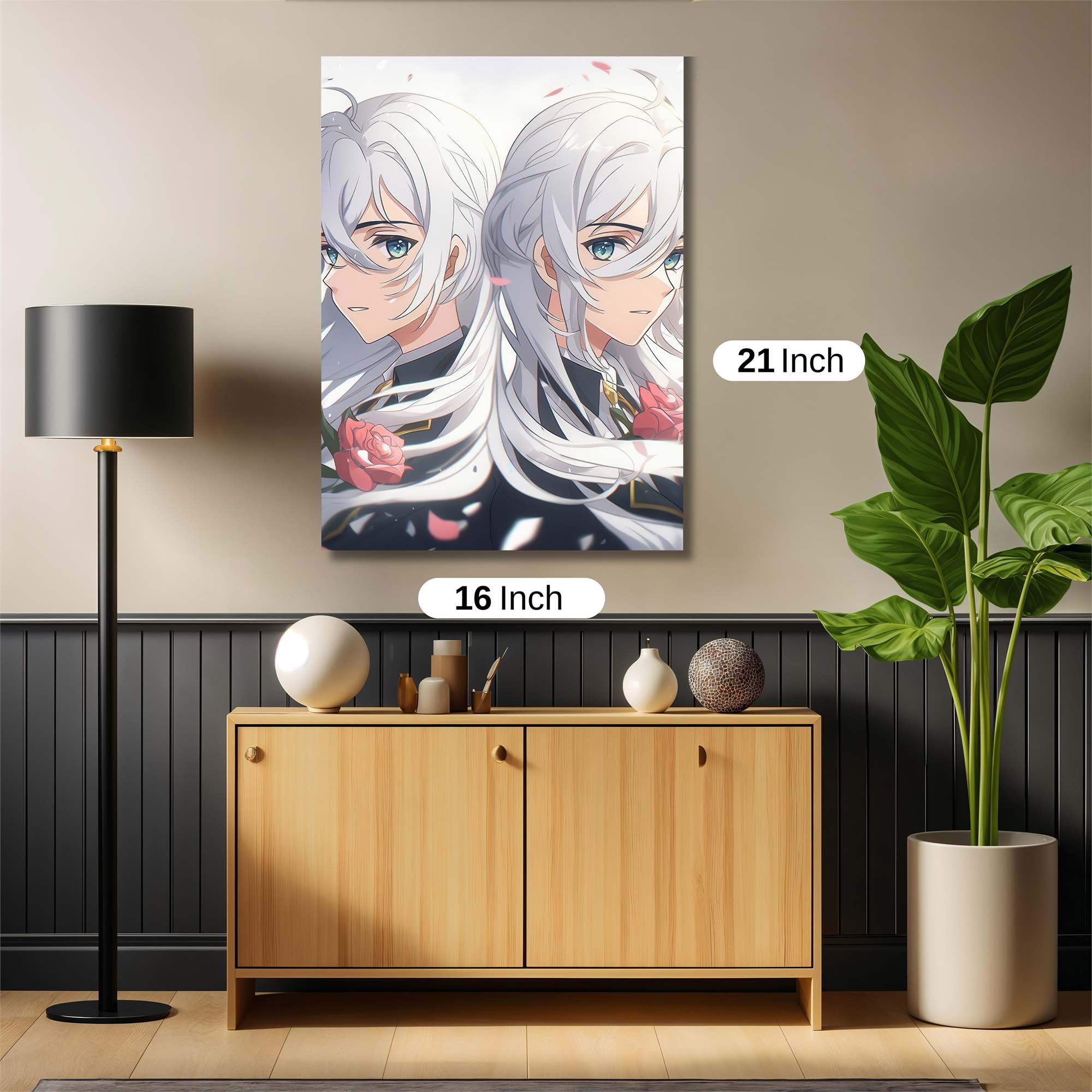 Silver Serenity Safe Wall Magnetic / M