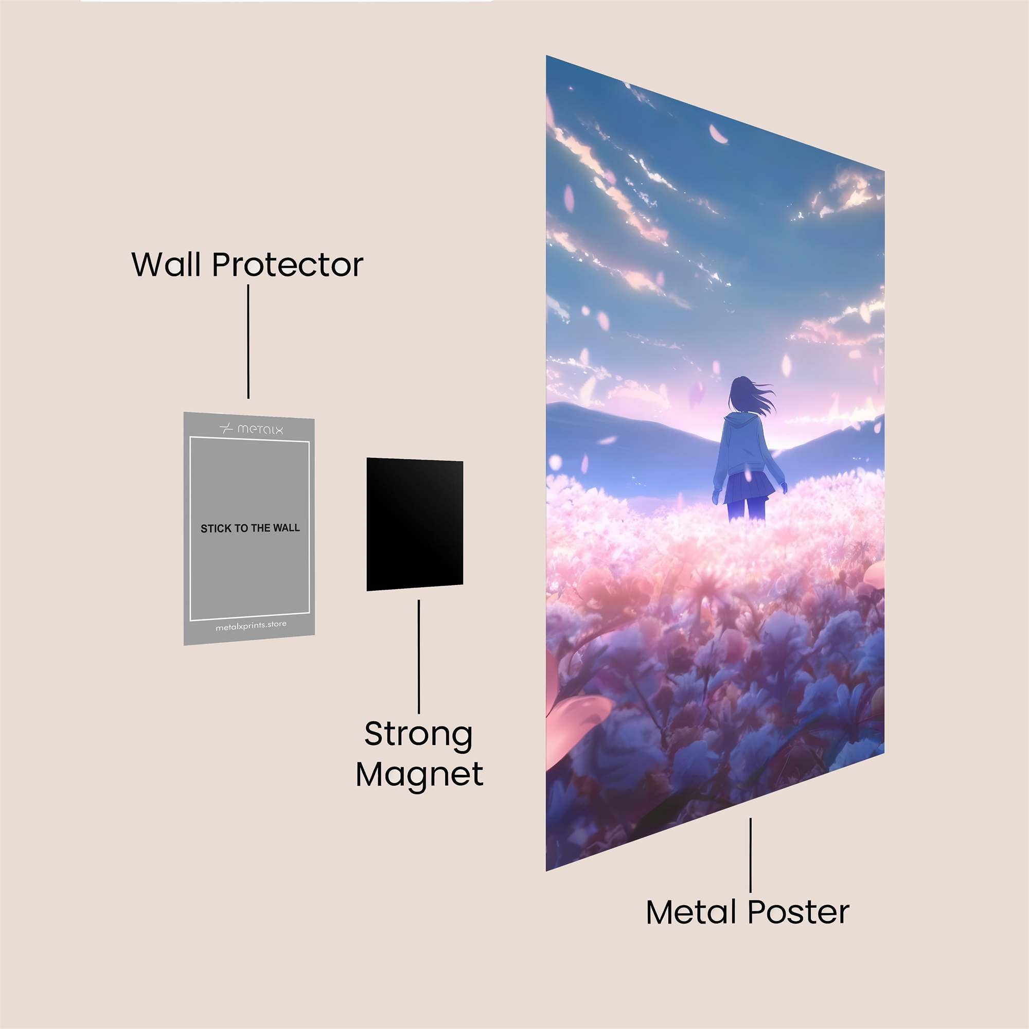 Journey Serene Safe Wall Magnetic / M