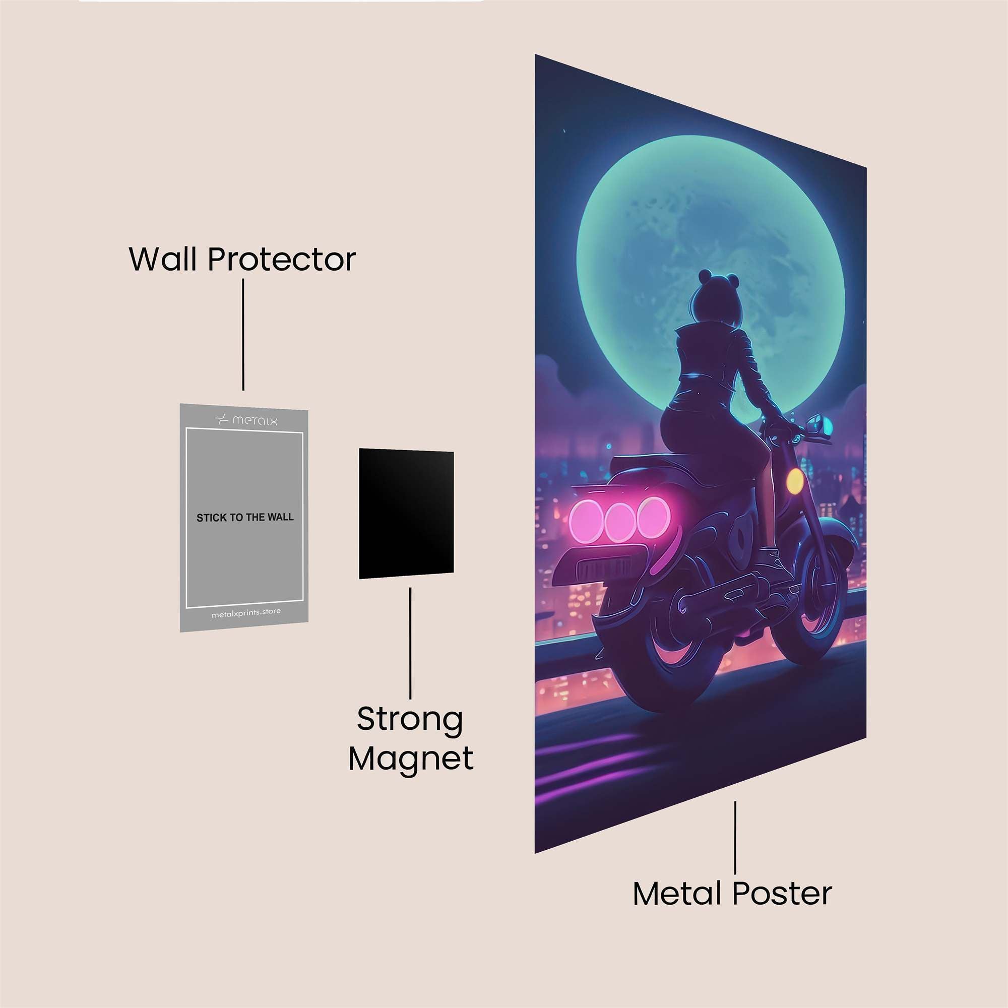 MoonRider Safe Wall Magnetic / M