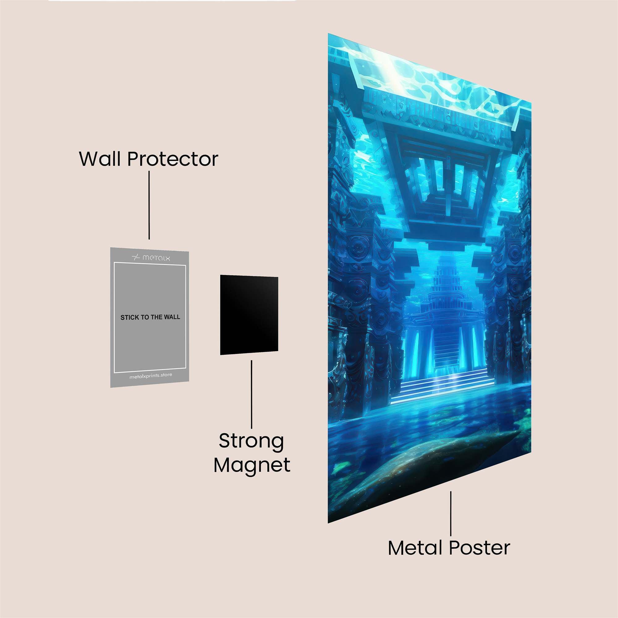 Atlantis Enigma Safe Wall Magnetic / M