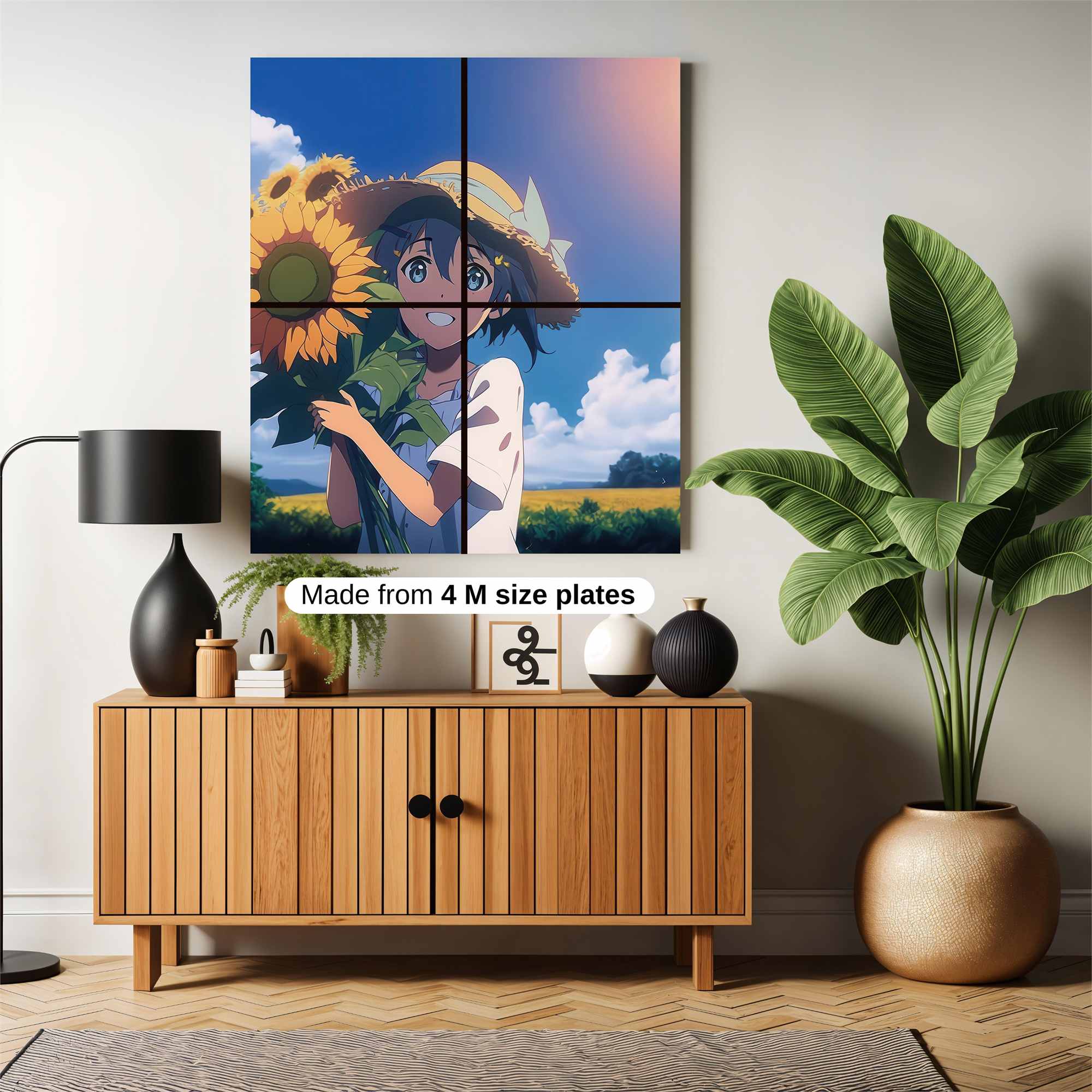 Sunflower Serenity Safe Wall Magnetic / M