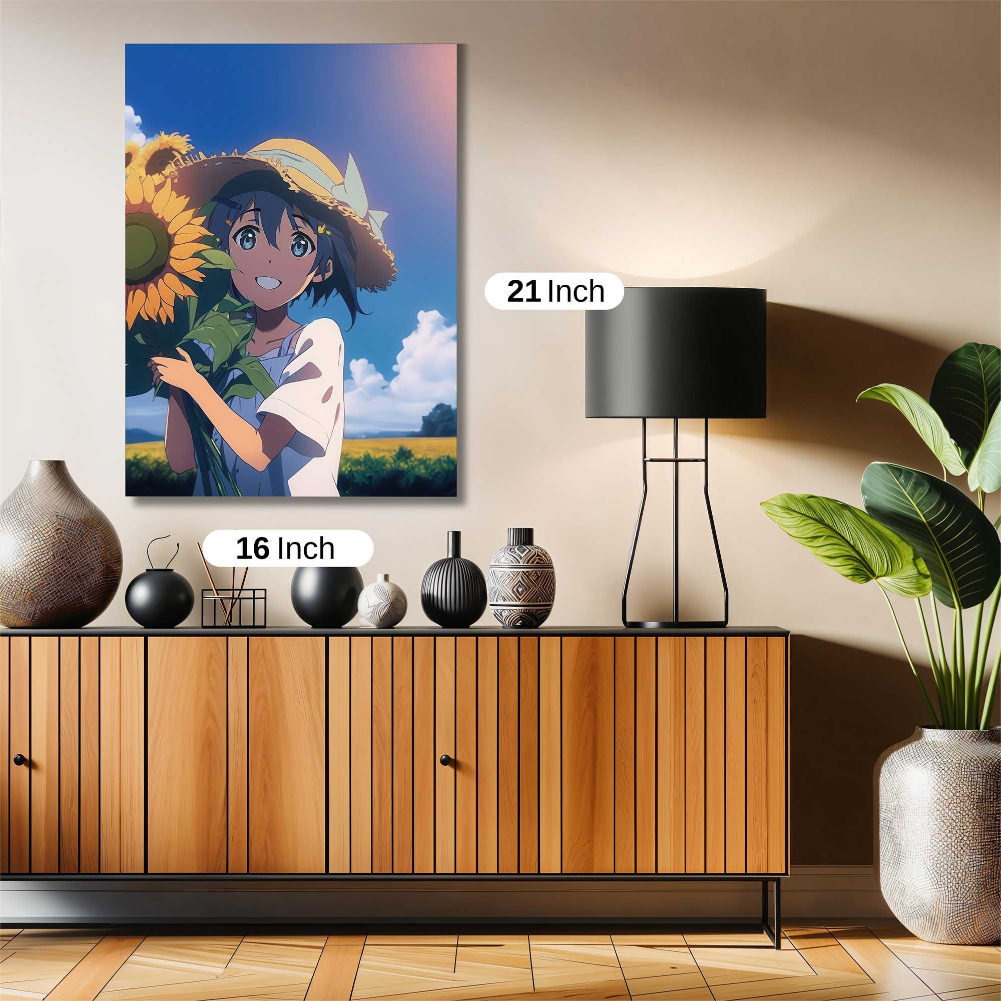 Sunflower Serenity Safe Wall Magnetic / M