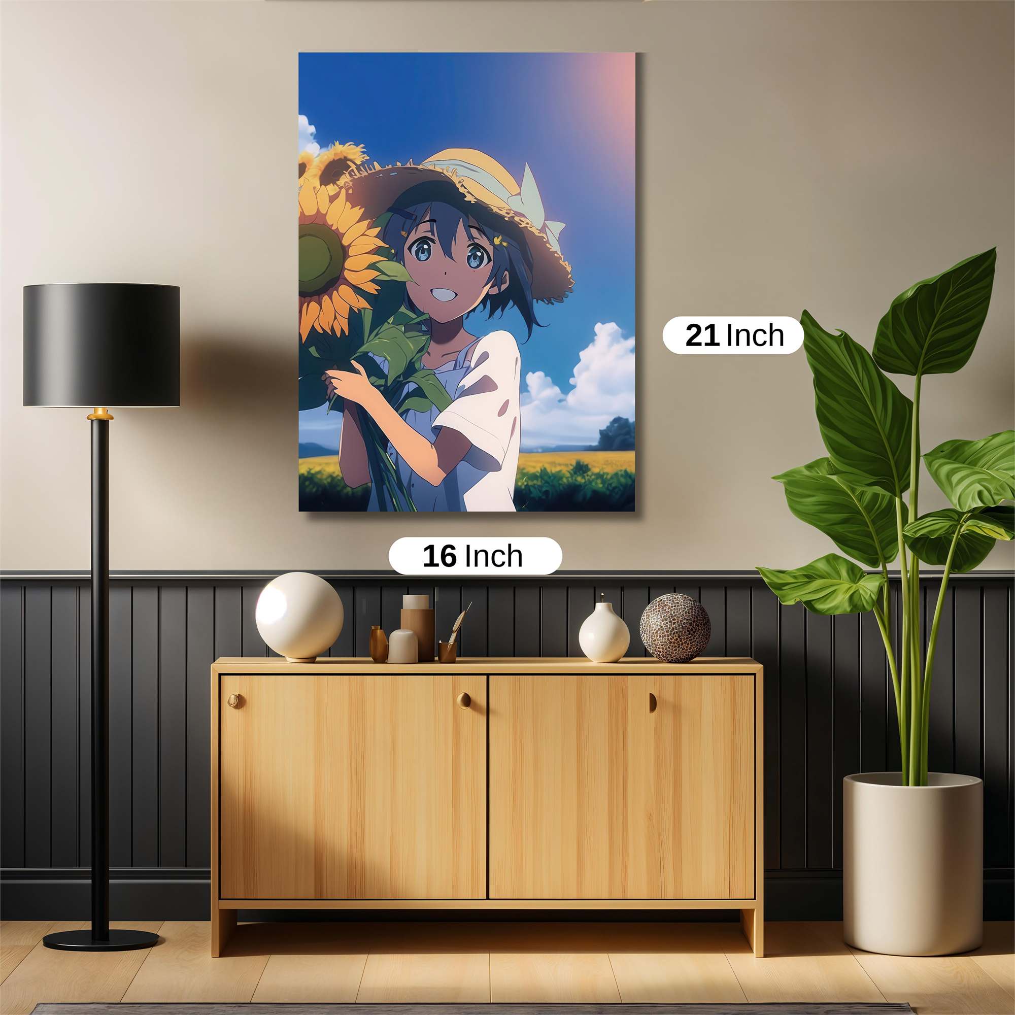 Sunflower Serenity Safe Wall Magnetic / M