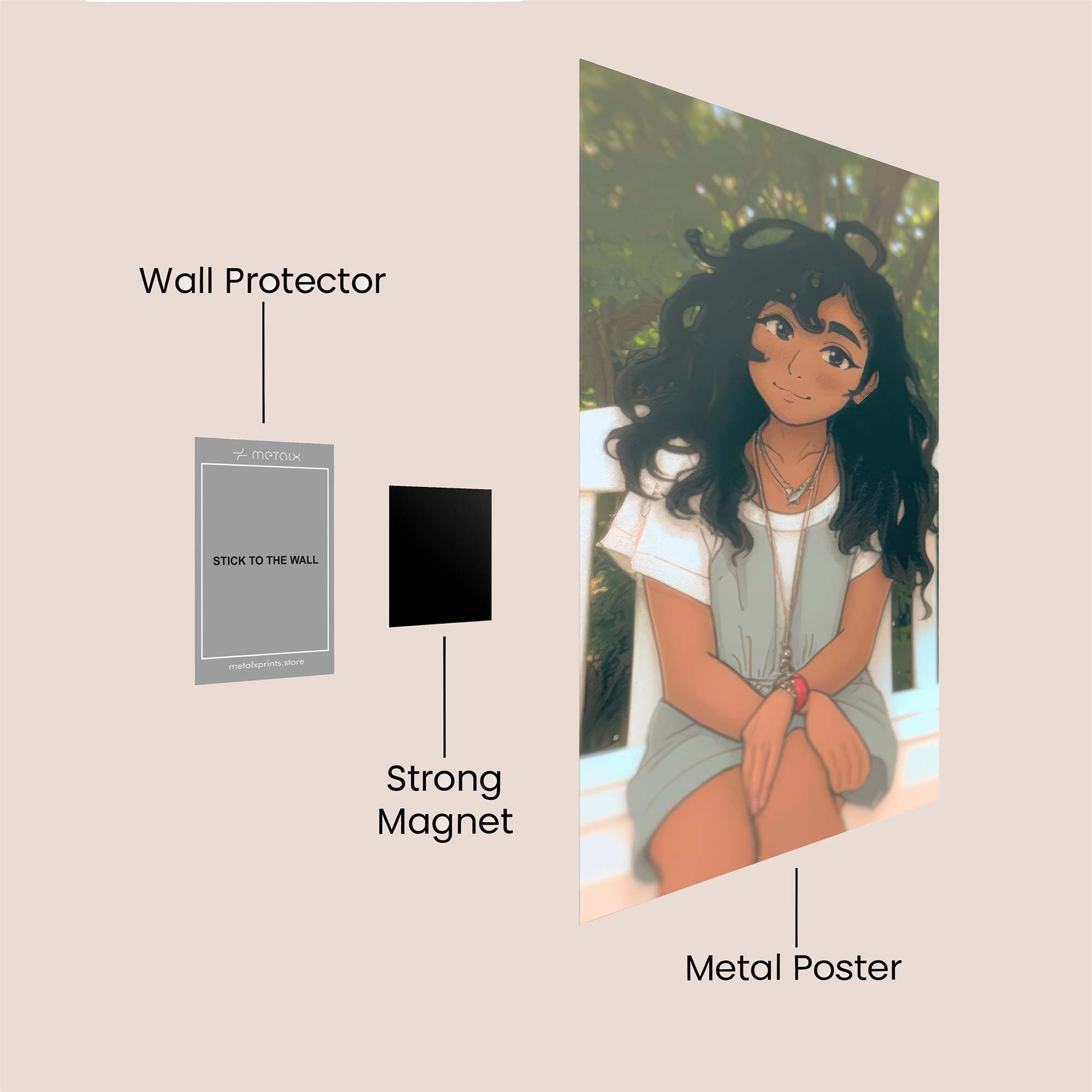 Sunny Serenity Safe Wall Magnetic / M