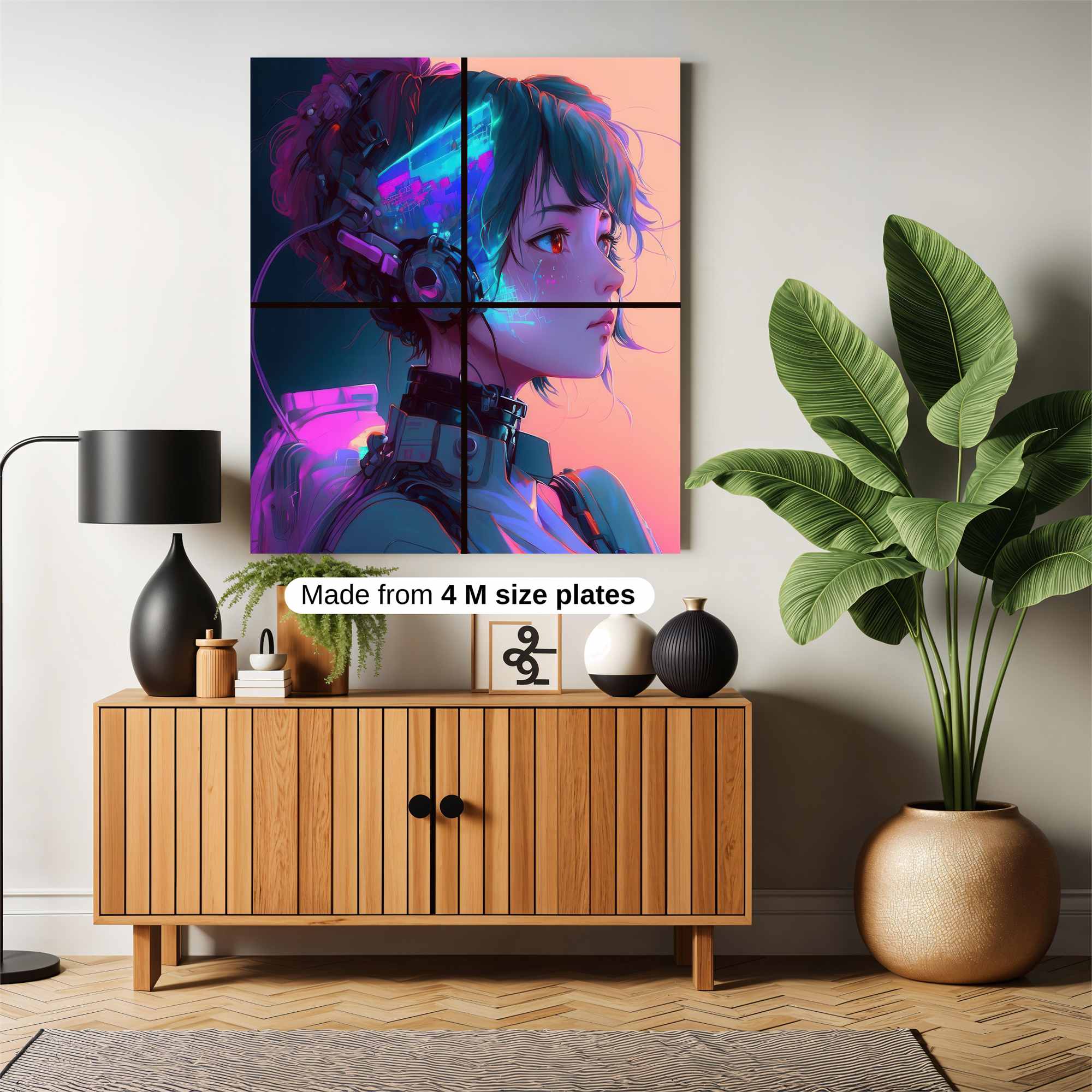 Cyber Serenity Safe Wall Magnetic / M