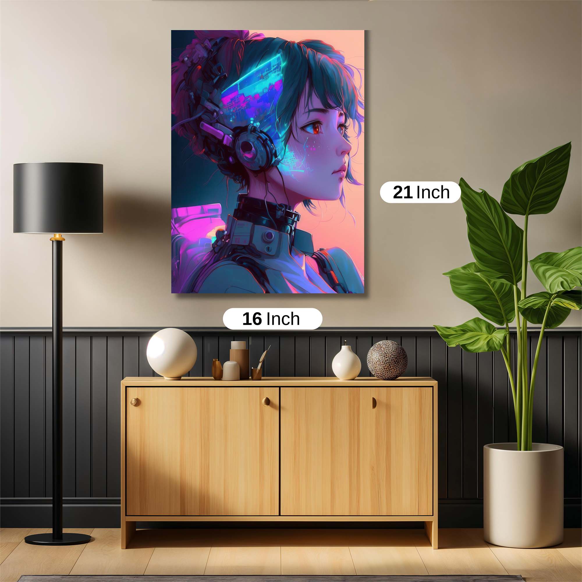 Cyber Serenity Safe Wall Magnetic / M