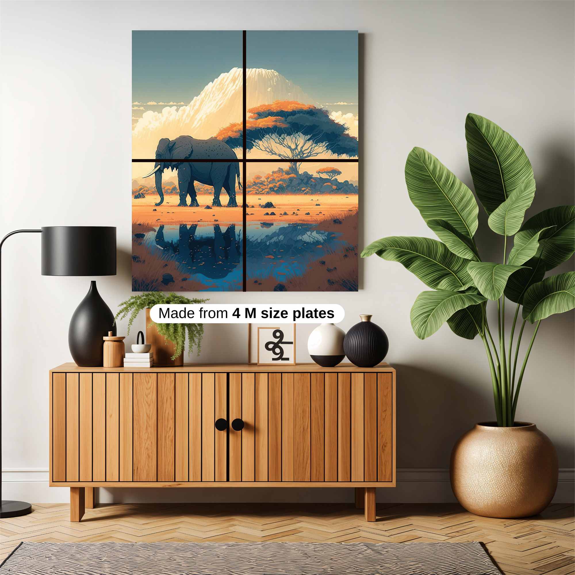 Elephant Serenity Safe Wall Magnetic / M