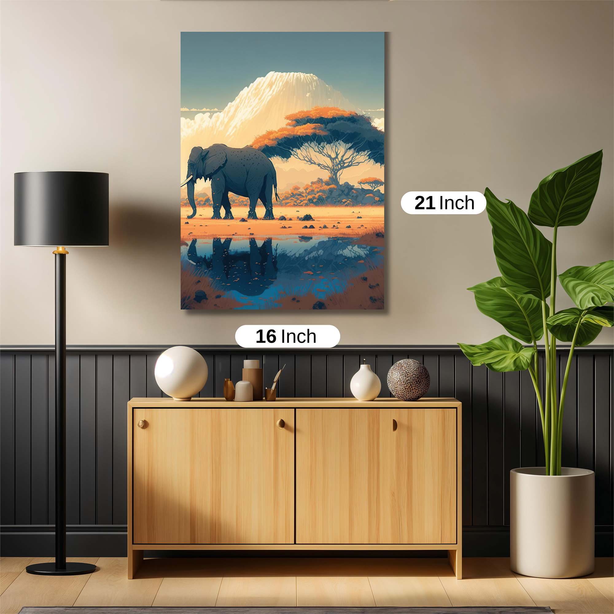 Elephant Serenity Safe Wall Magnetic / M