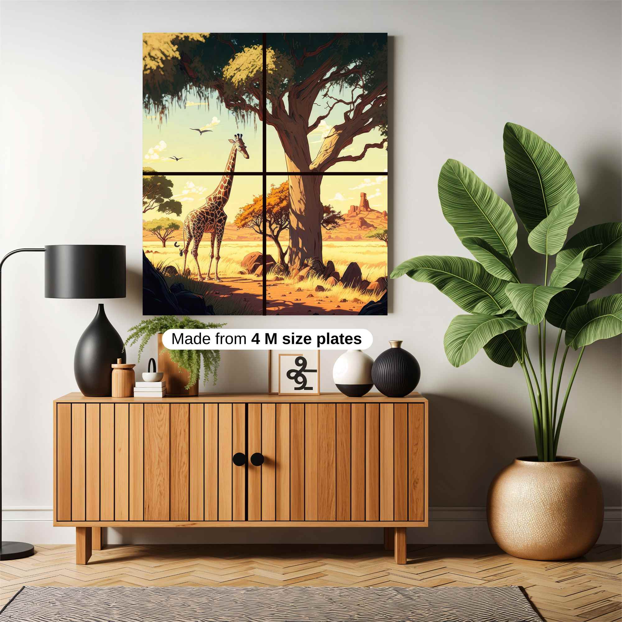 Giraffe Serenity Safe Wall Magnetic / M