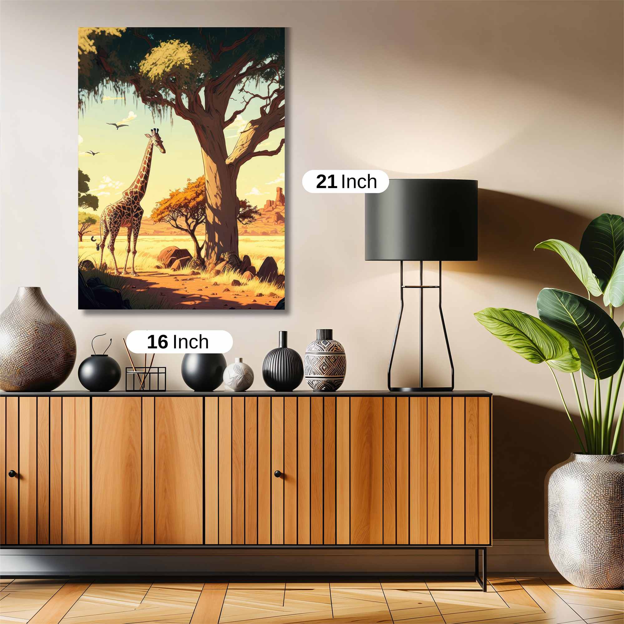 Giraffe Serenity Safe Wall Magnetic / M